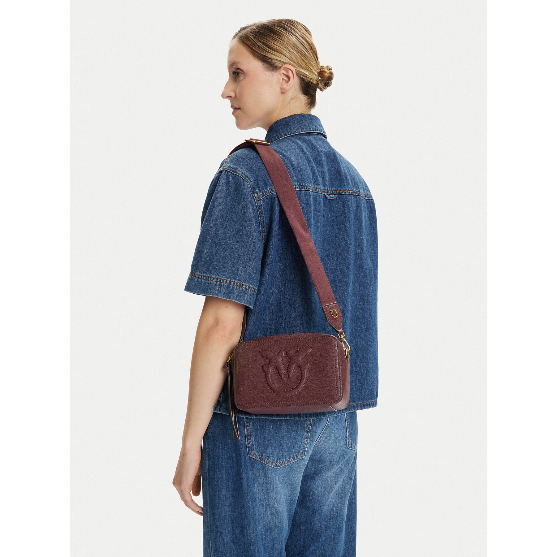 Borsetta PINKO Carrie Camera Bag Classic PE 25 PLTT 104336 A29Q Bordeaux