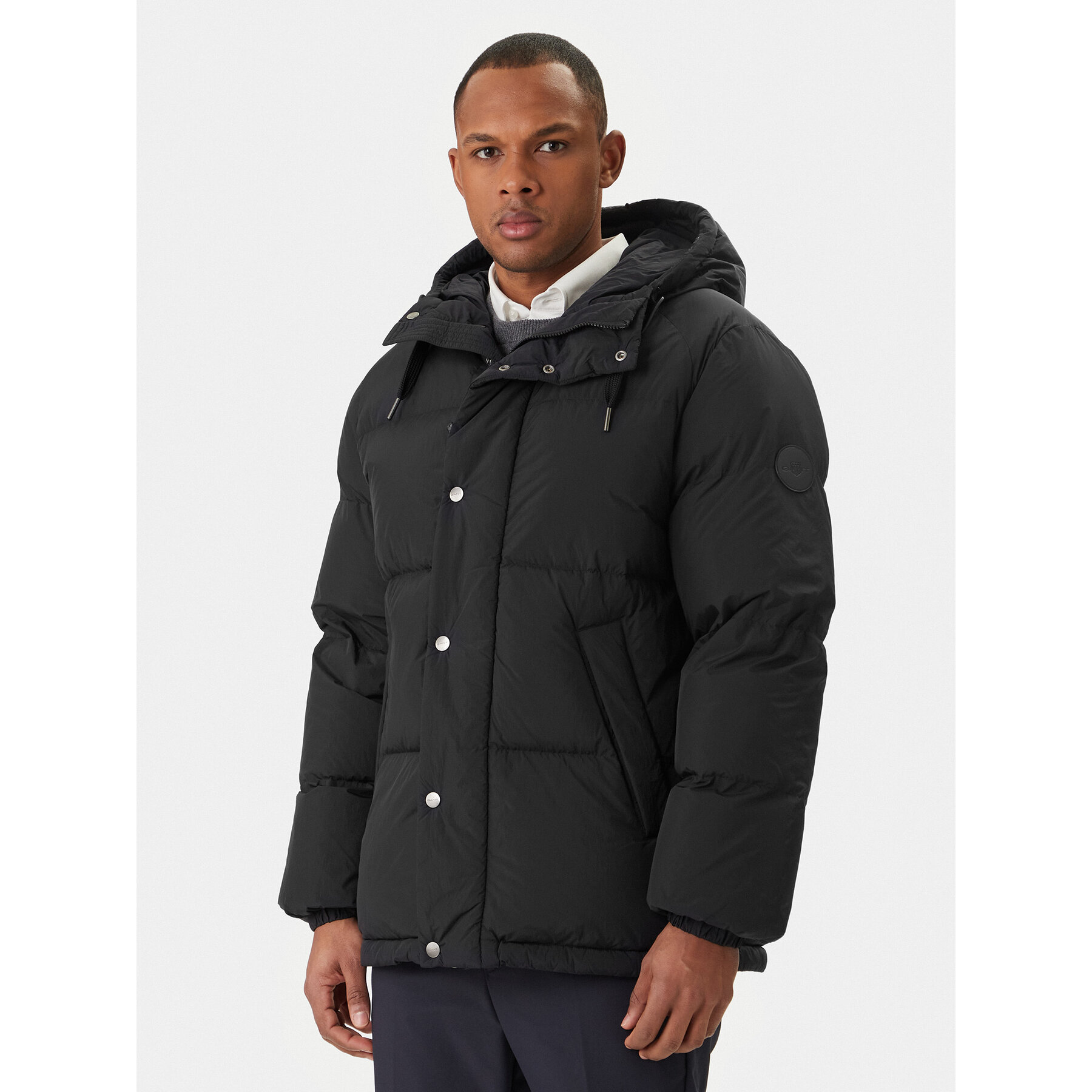 Gant Daunenjacke 7006567 Schwarz Regular Fit