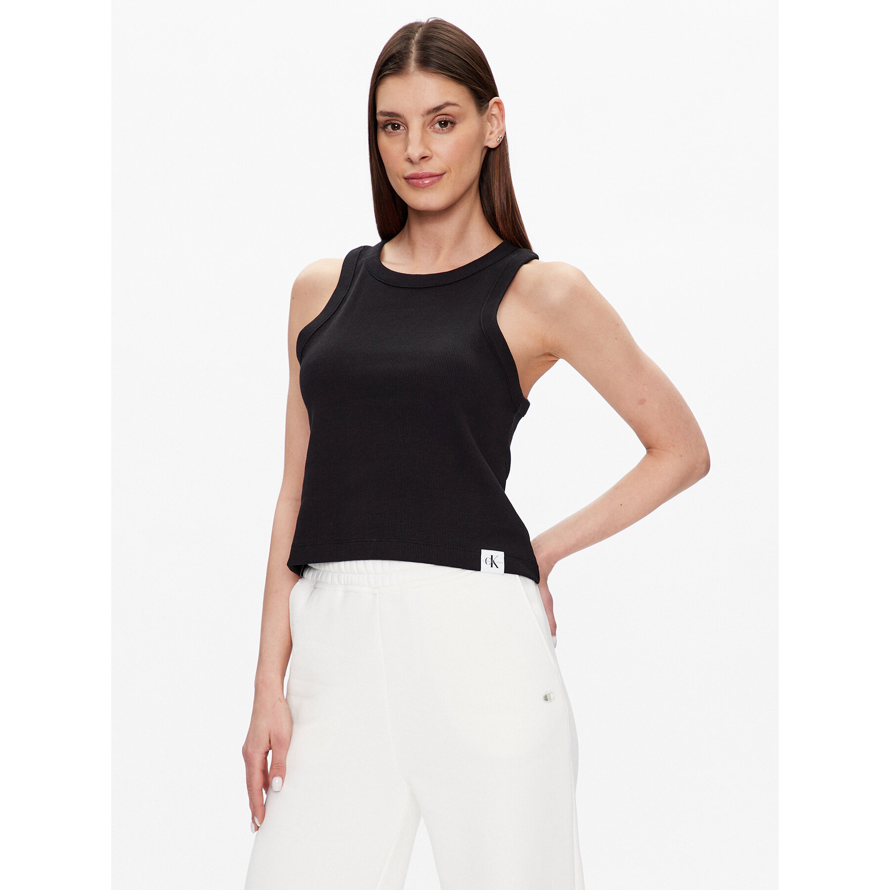 Calvin Klein Jeans Top J20J221055 Schwarz Regular Fit