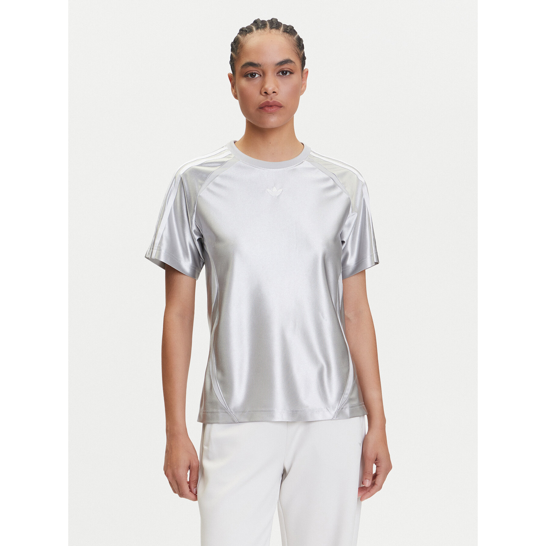adidas T-Shirt adicolor Teamgeist JD0254 Γκρι Regular Fit