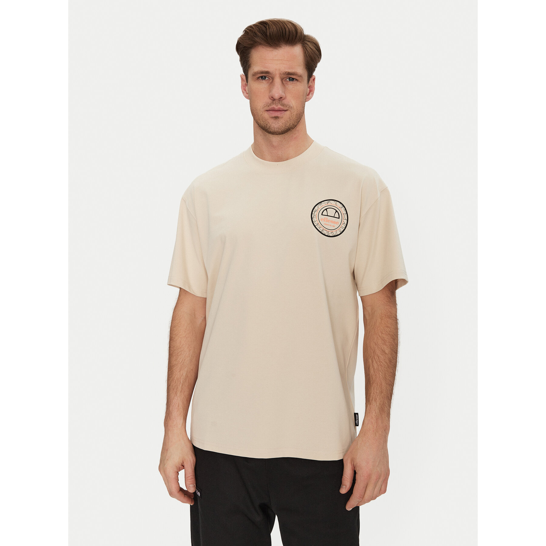 Ellesse T-shirt Duomo SHZ21889 Beige Relaxed Fit