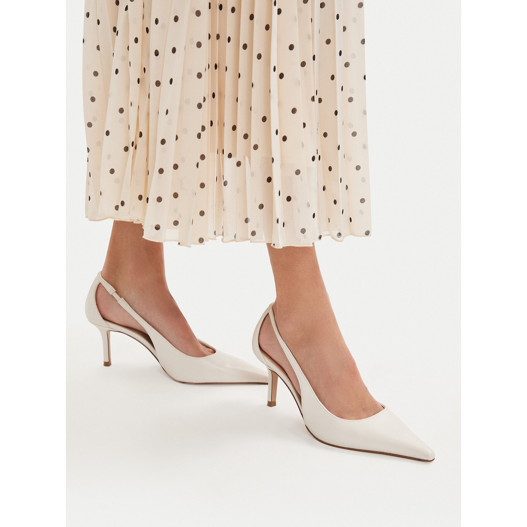 Pantofi cu toc subțire Steve Madden Altra 11005289 Alb