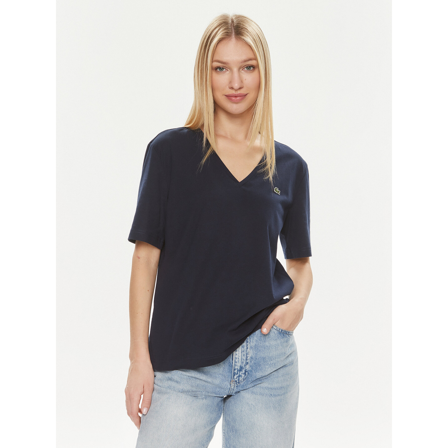 Lacoste T-shirt TF7300 Blu scuro Regular Fit