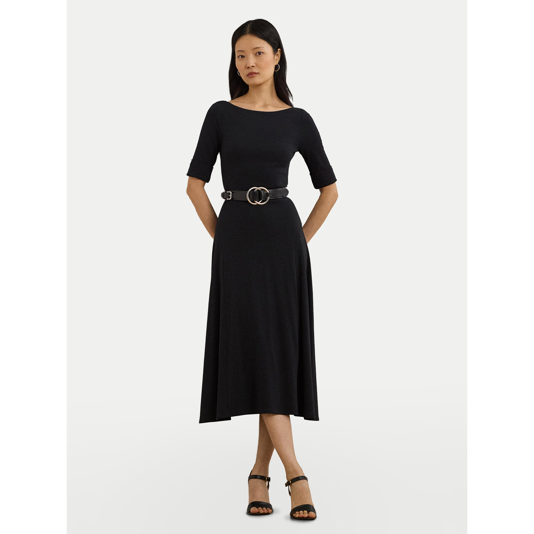 LAUREN RALPH LAUREN Kleid für den Alltag 200973599001 Schwarz Slim Fit