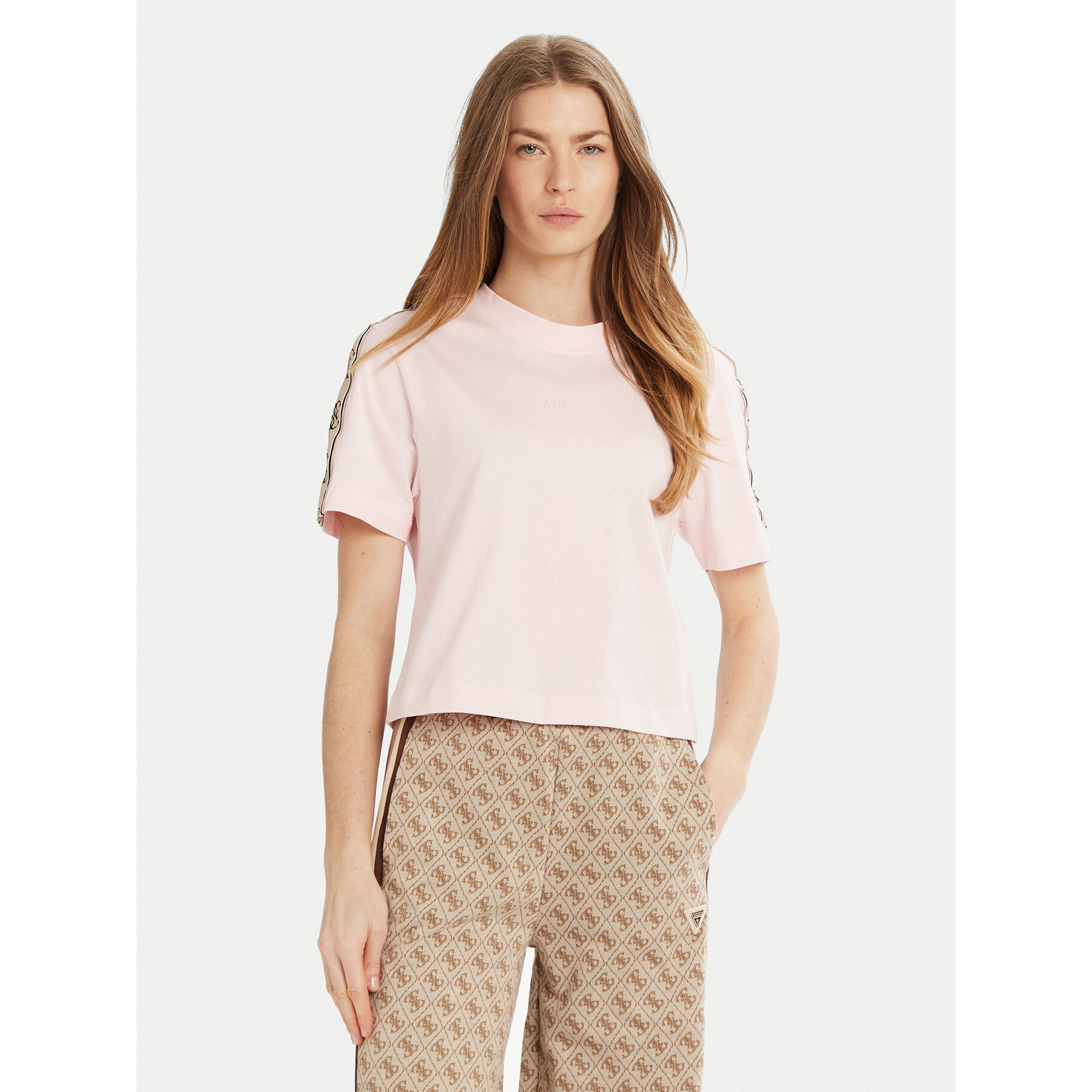 Guess Póló 144851 Rózsaszín Classic Fit