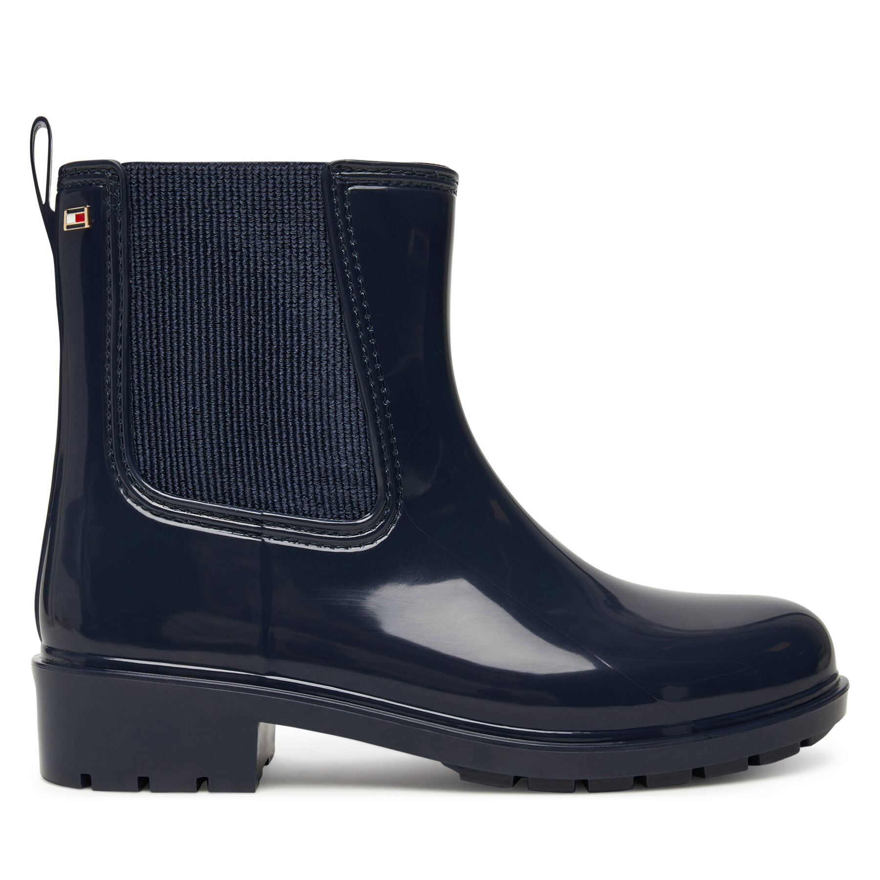 Gumene čizme Tommy Hilfiger Flag Hardware FW0FW08966 Tamnoplava