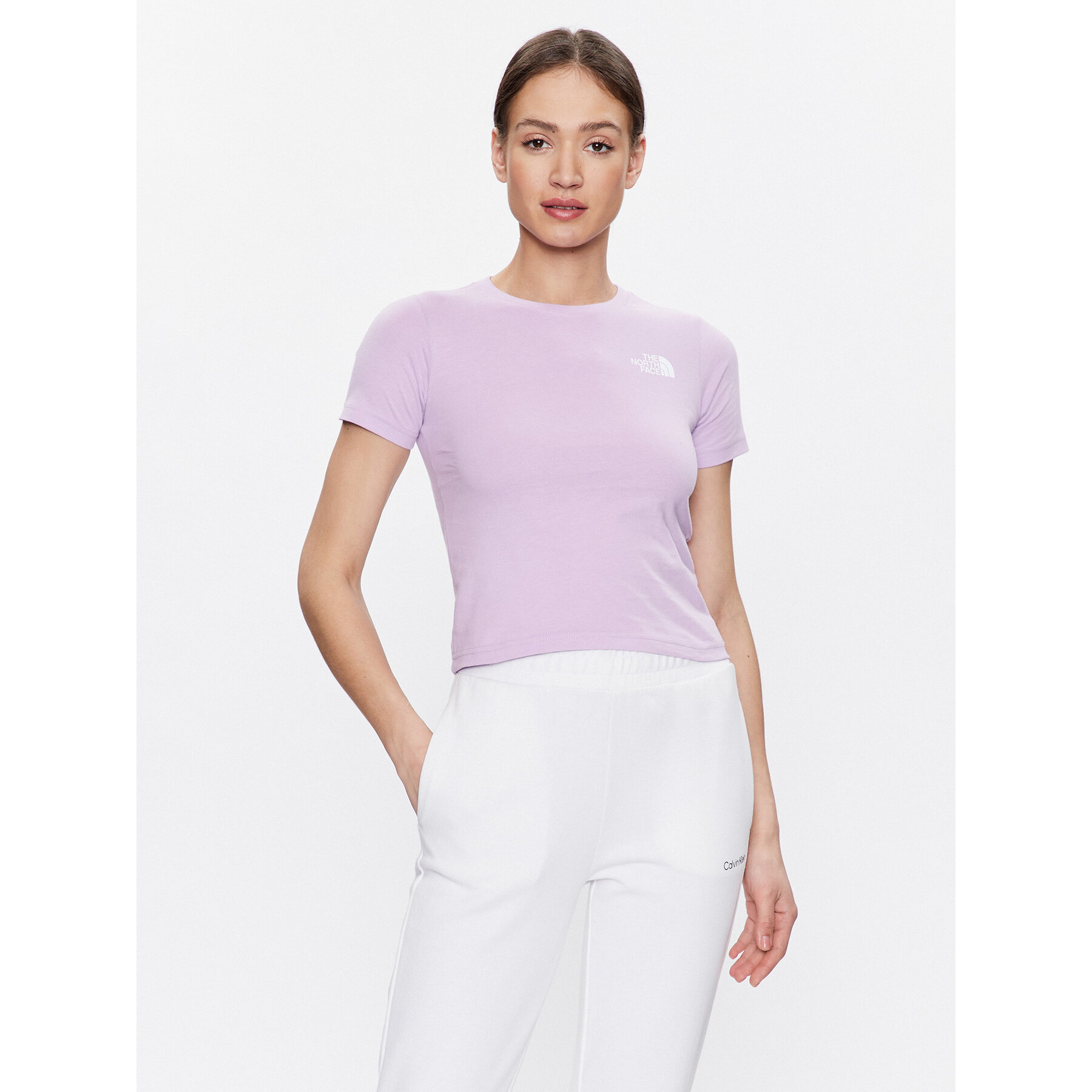 The North Face T-Shirt Redbox NF0A82EB Μωβ Relaxed Fit
