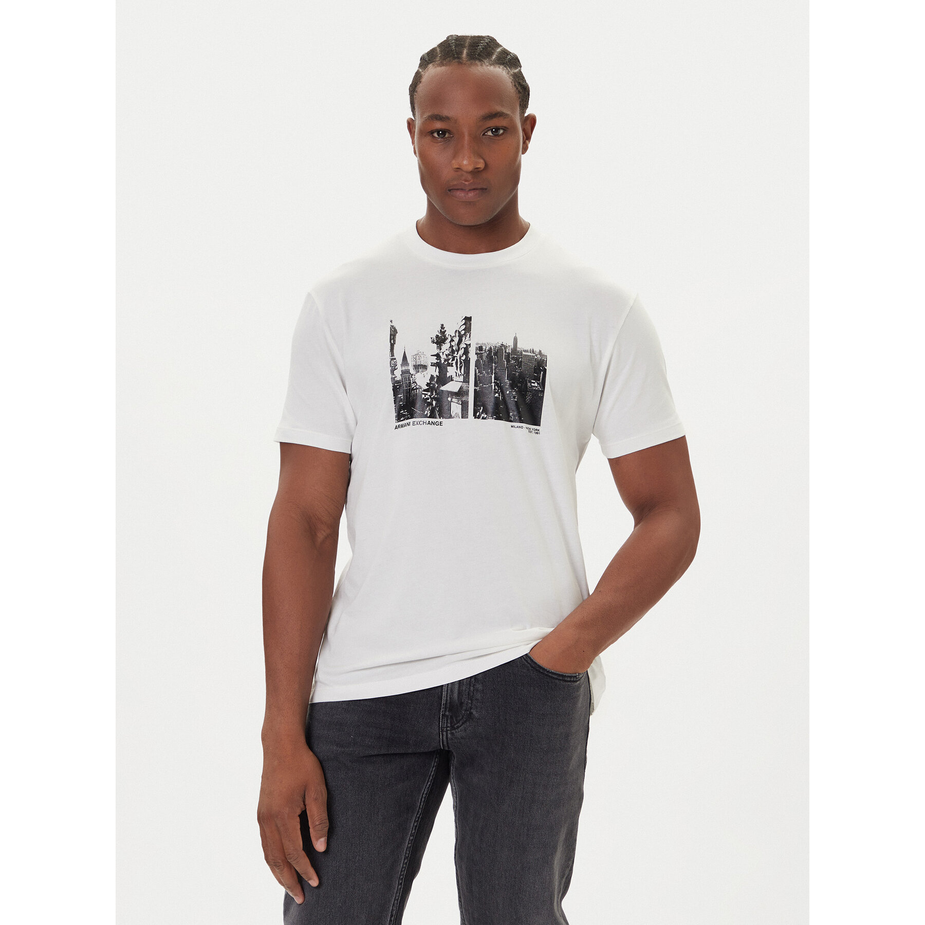 Armani Exchange T-Shirt XM001461 AF10358 M0003 Weiß Regular Fit