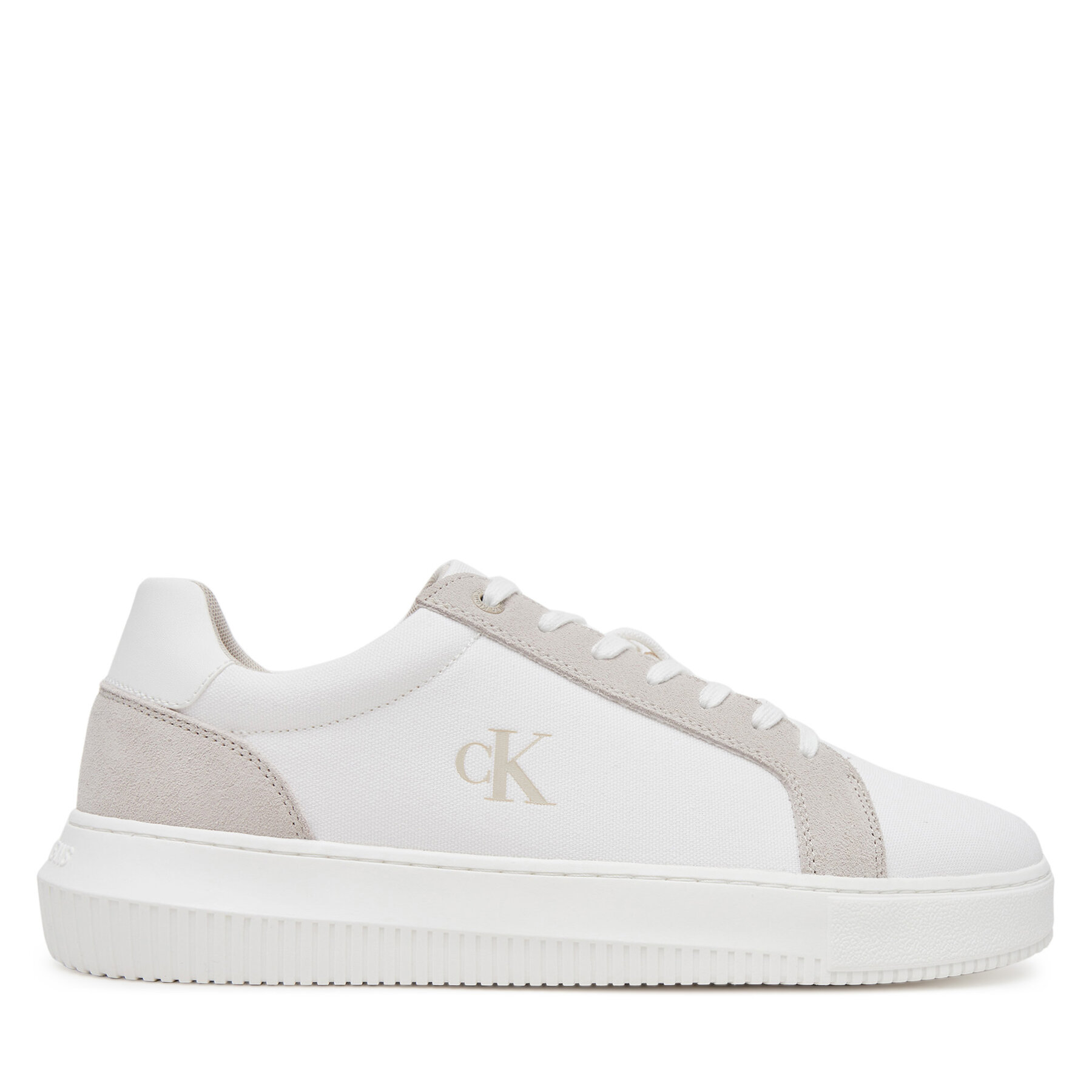 Pánske Sneakersy Calvin Klein Jeans, Rozmer: 43, Biela, Chunky Cupsole Mg Canvas YM0YM01219