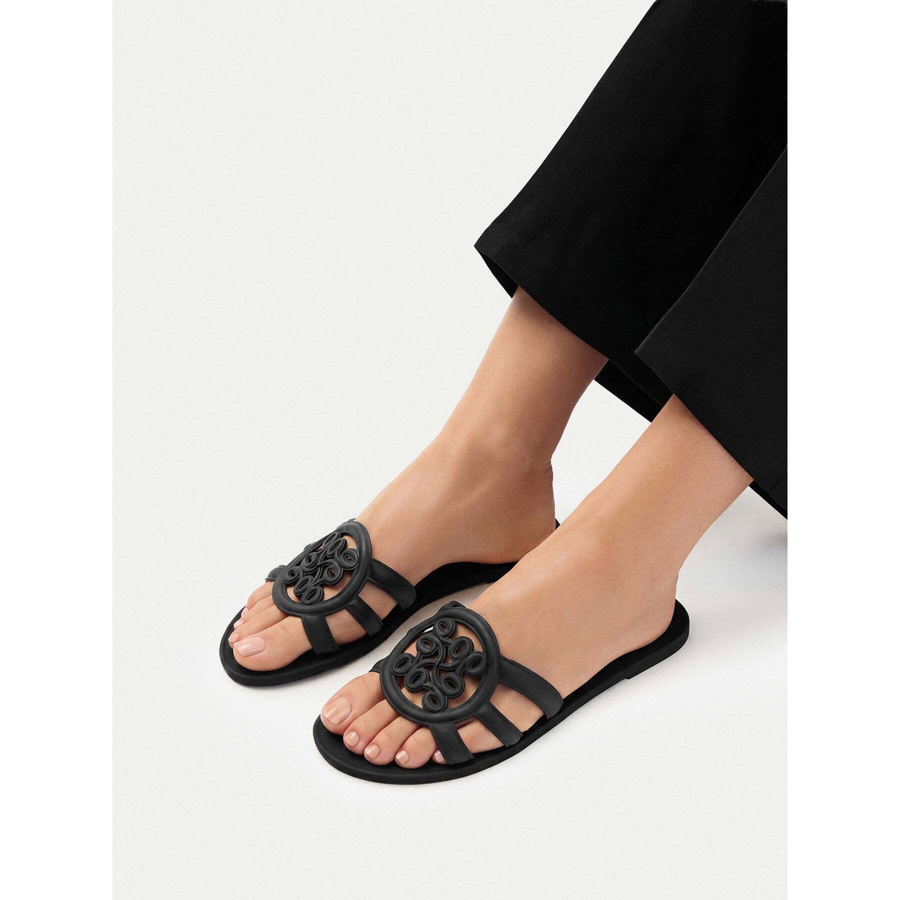 Šľapky Nine West CEO-CT1120 Čierna