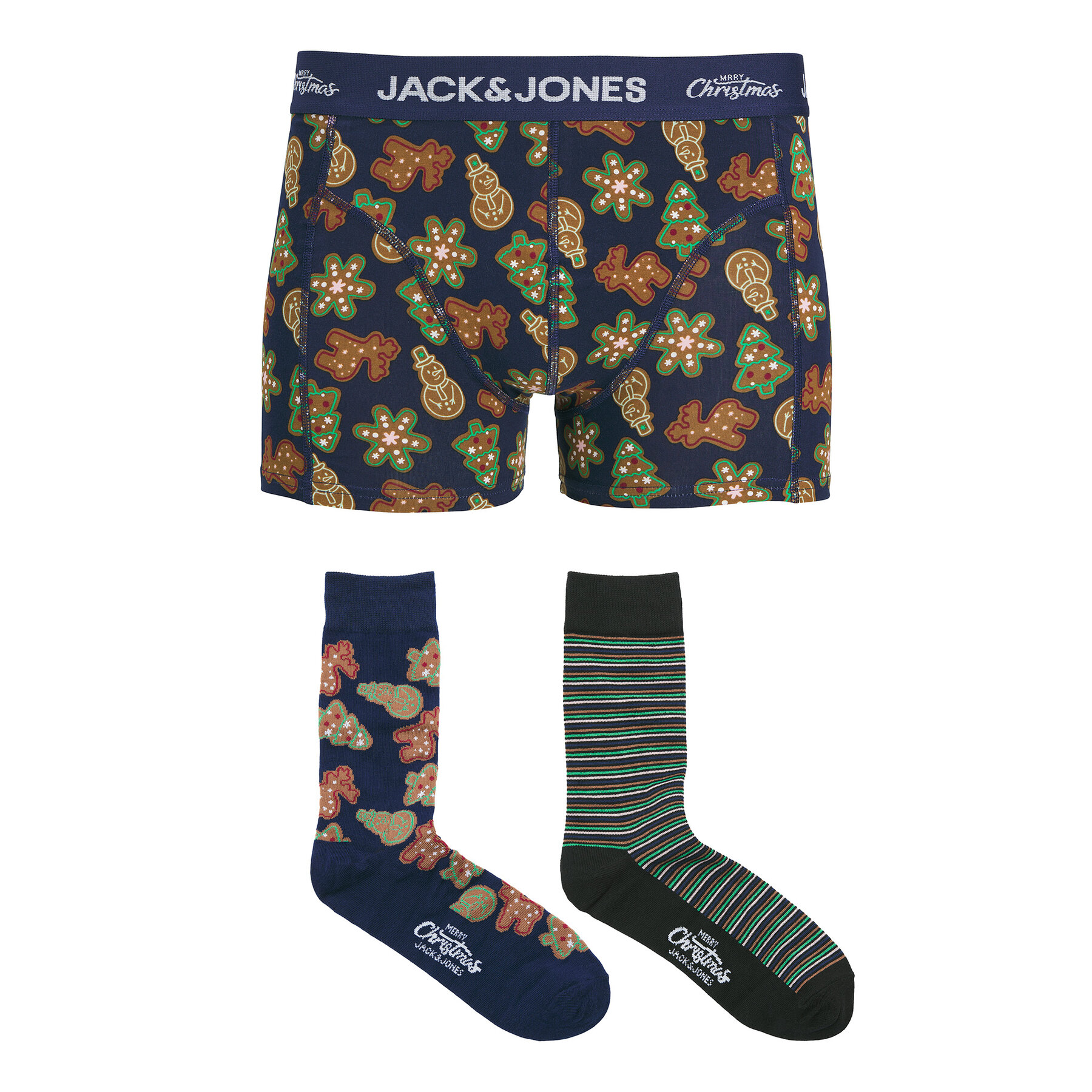 Jack & Jones Σετ μποξεράκια και κάλτσες Gingerbread Giftbox 12285133 Έγχρωμο