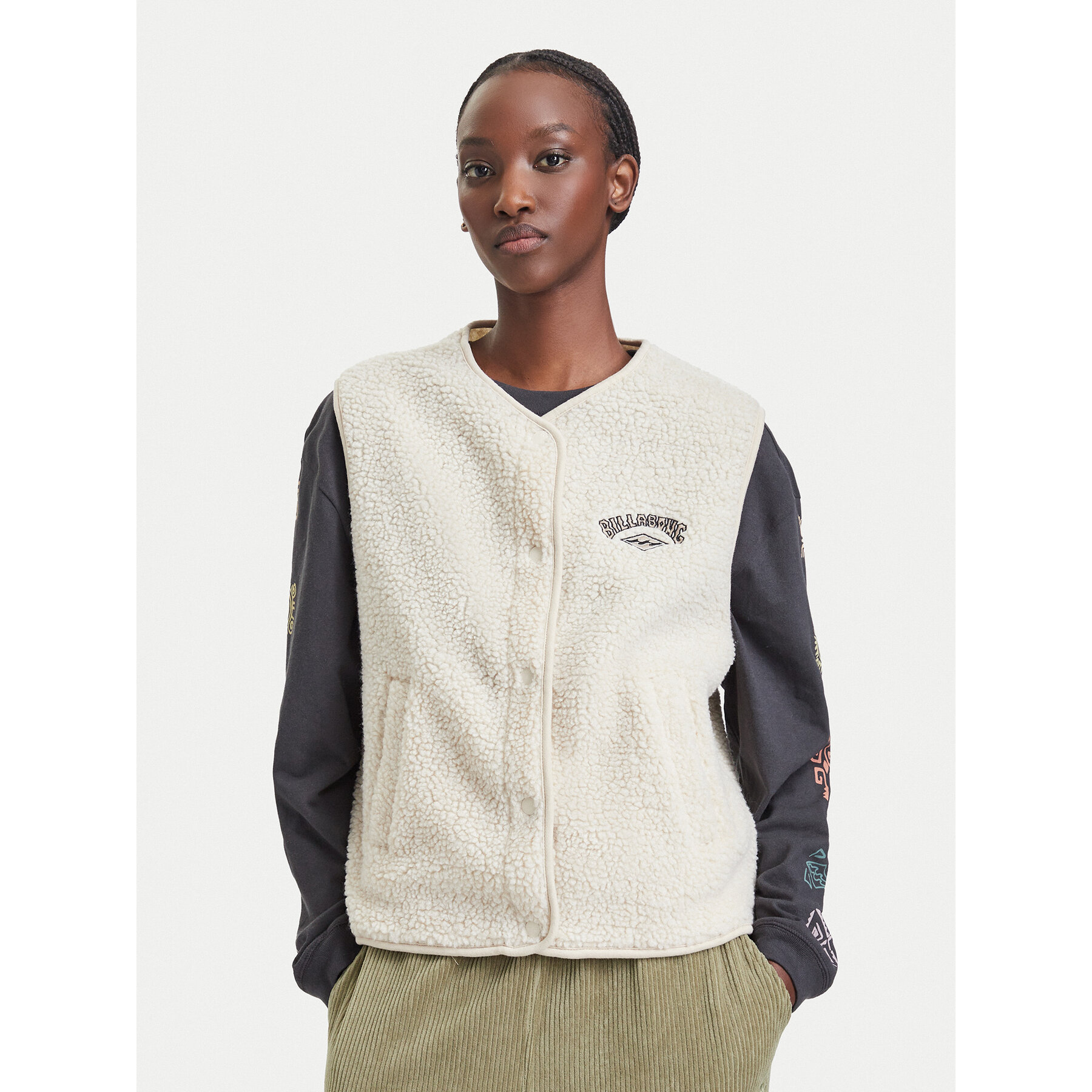 Billabong Bodywarmer EBJPF00118 Creme Relaxed Fit