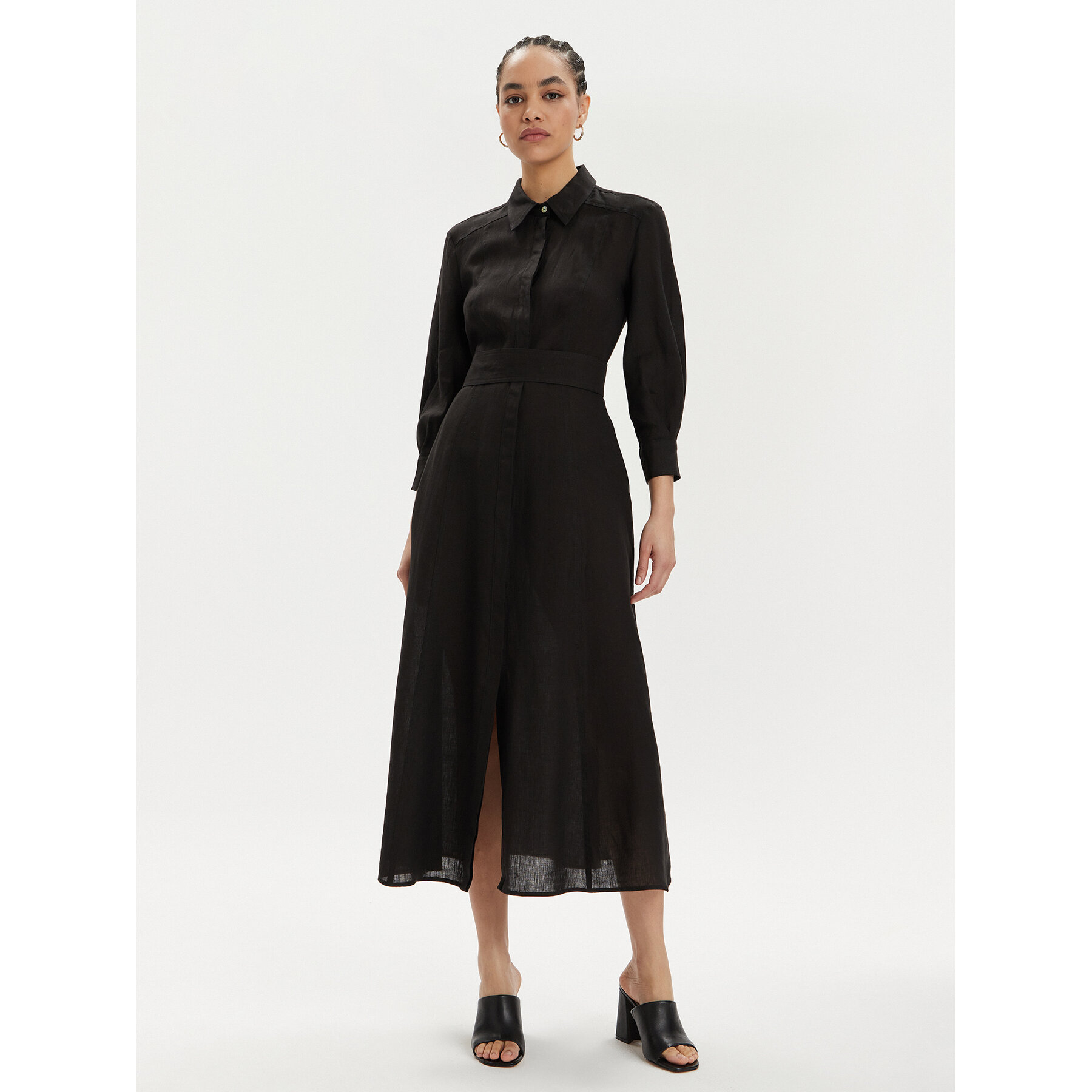 Marella Sommerkleid Estasi 2413221094 Schwarz Regular Fit