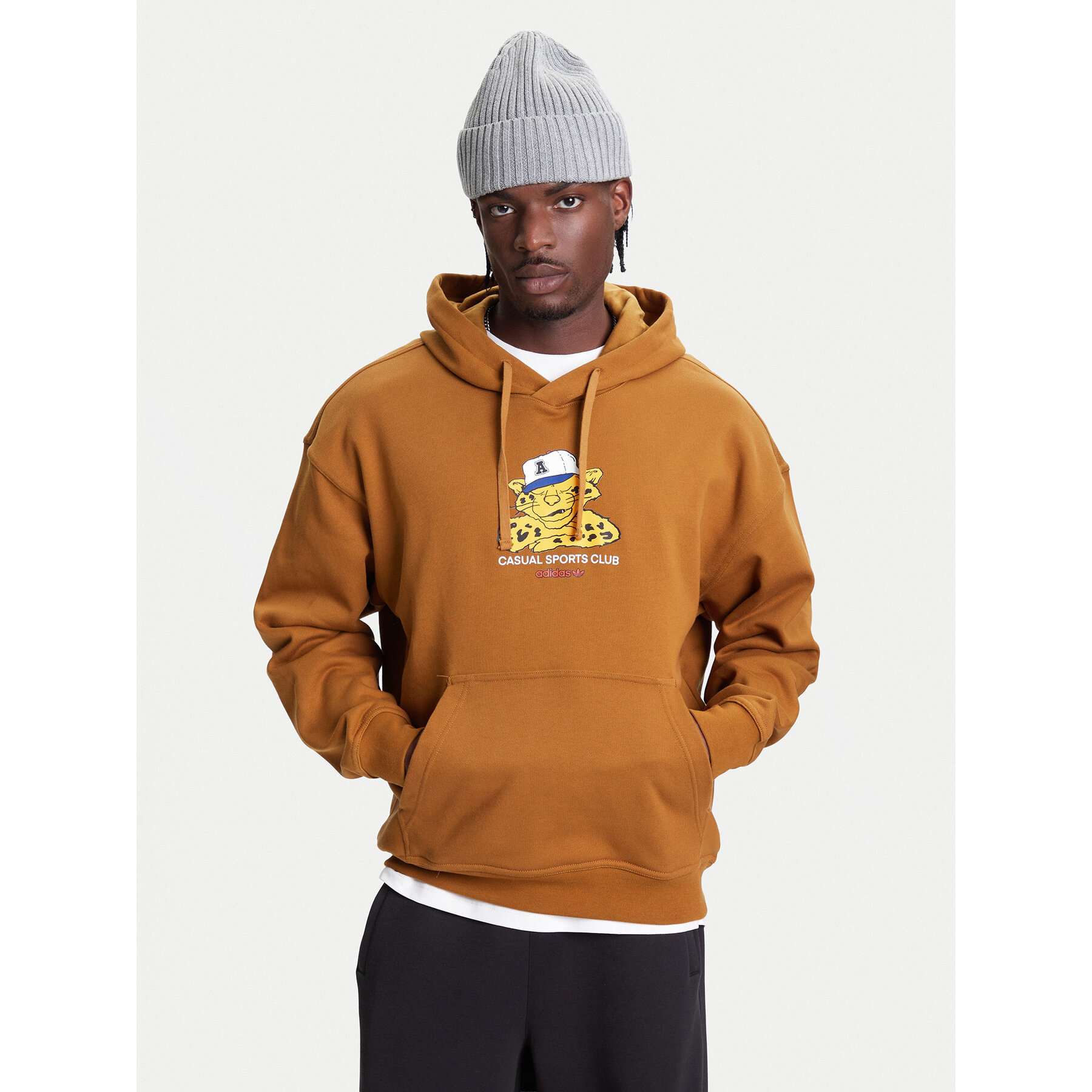 adidas Sweatshirt Wabash JW0167 Braun Loose Fit