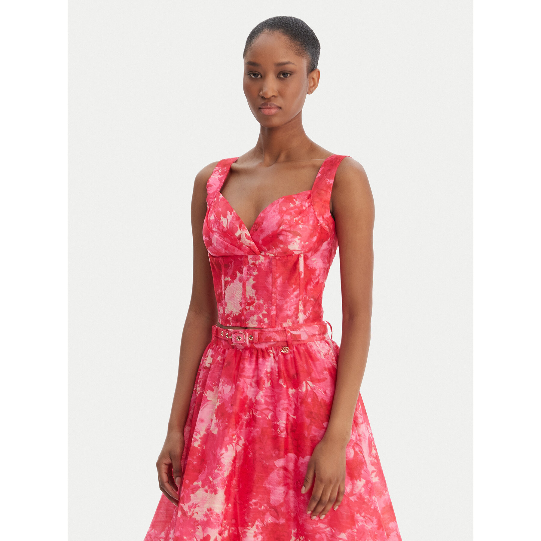 Fracomina Τοπ FR25ST2024W775U6 Ροζ Slim Fit