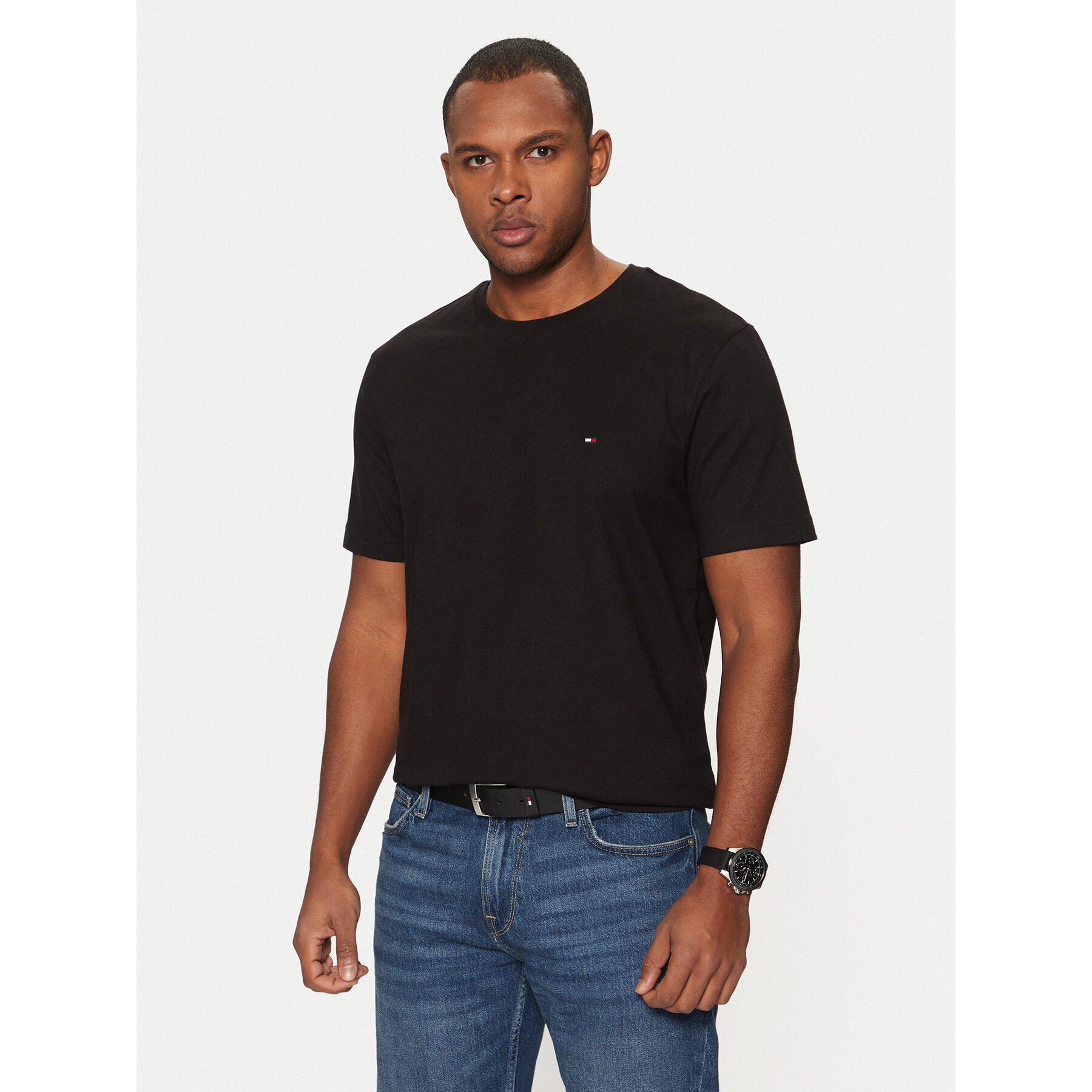 Tommy Hilfiger T-Shirt Essential MW0MW37267 Nero Regular Fit