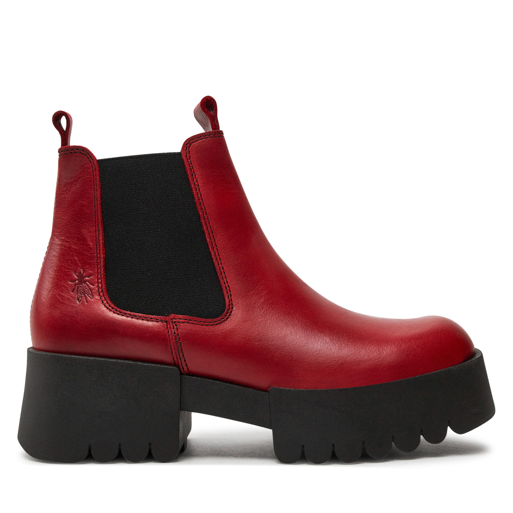 Botines Chelsea Fly London Exiafly P145123003 Rojo