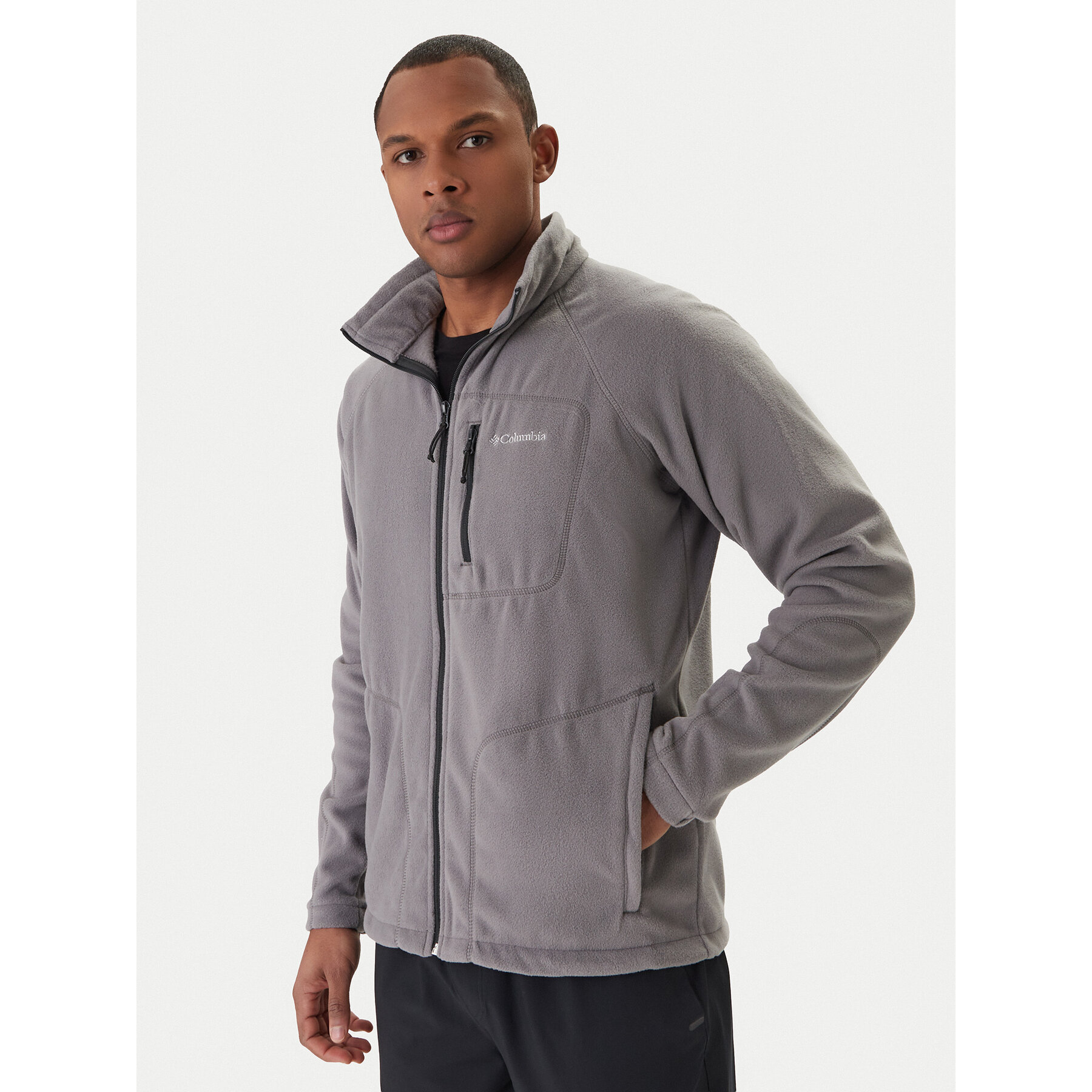 Columbia Fleecejacke Fast Trek Full Zip 1420421 Grau Regular Fit