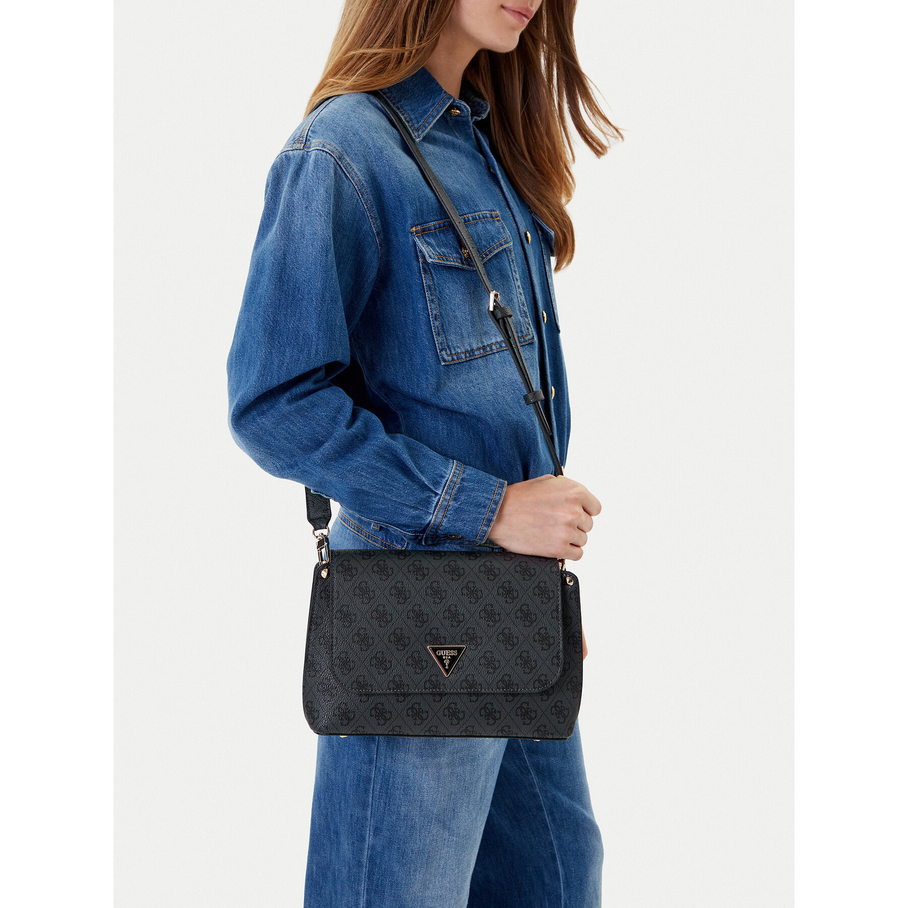 Дамска чанта Guess Meridian II HWSG69 74200 Сив