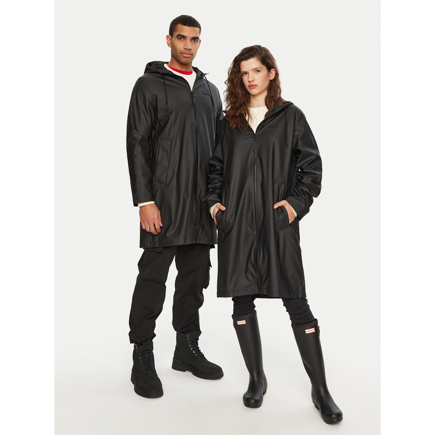 Hunter Regenjacke Andrea HARU0002242 Schwarz Regular Fit