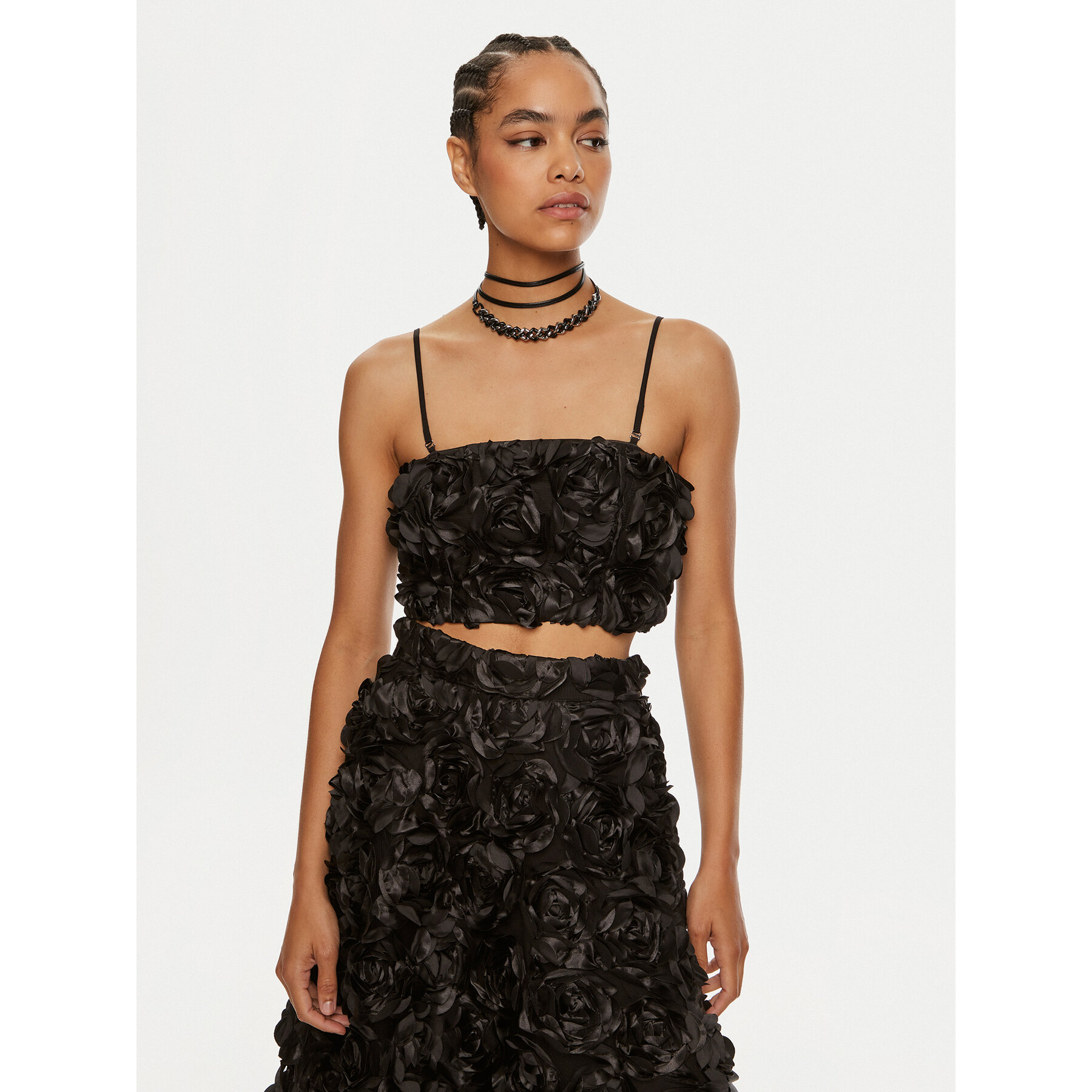 ROTATE Top Emili 112949100 Nero Slim Fit