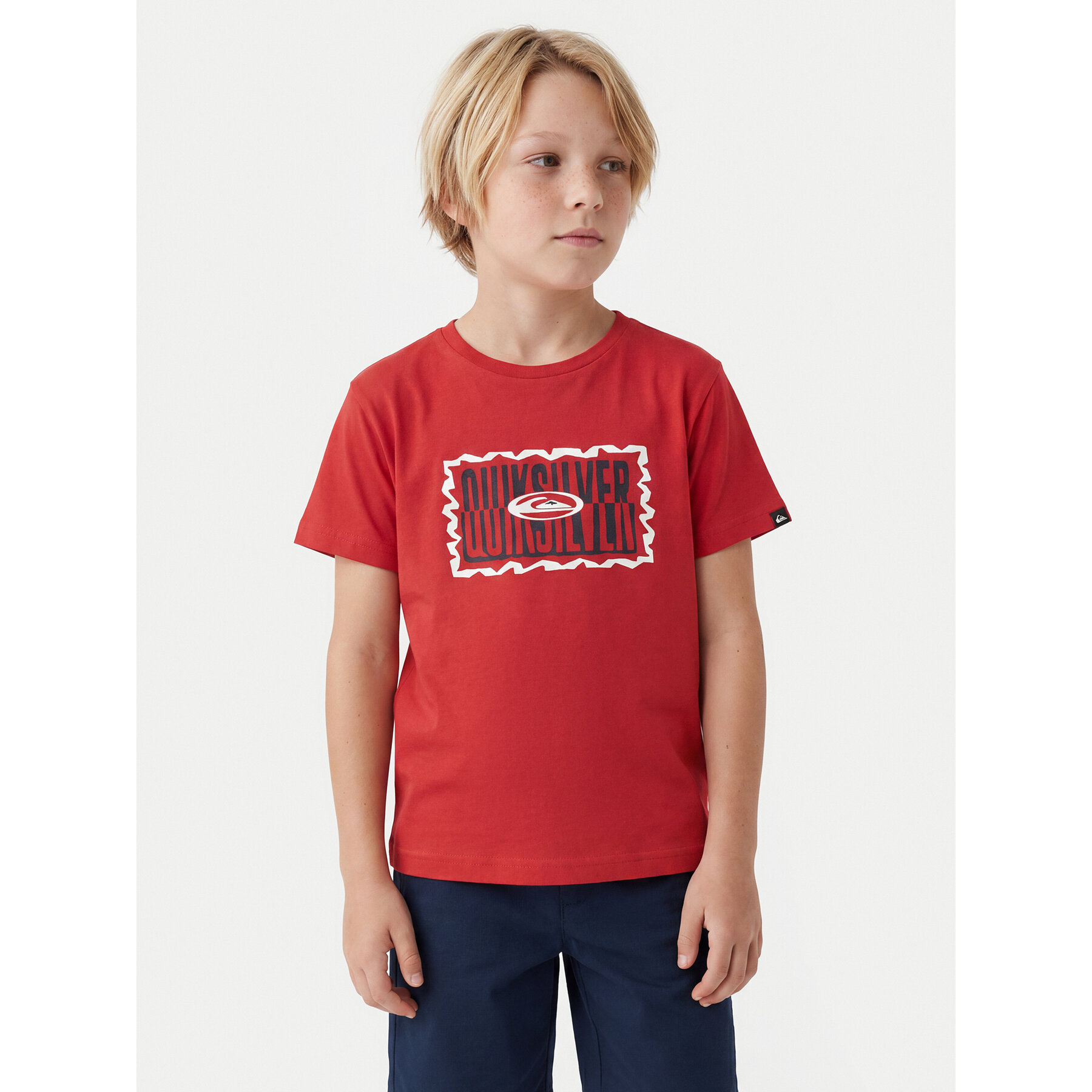 Quiksilver T-shirt Ev Gotam Foam EQKZT03568 Crvena Regular Fit