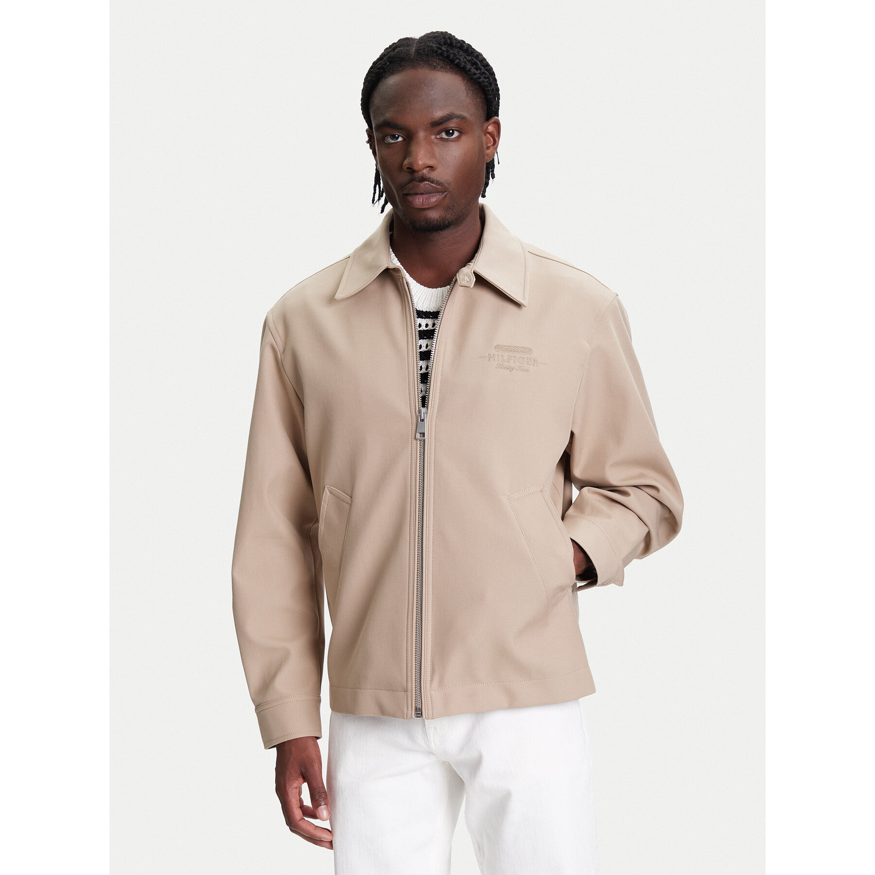 Tommy Hilfiger Übergangsjacke F1 Movie Mechanics MW0MW41370 Beige Regular Fit