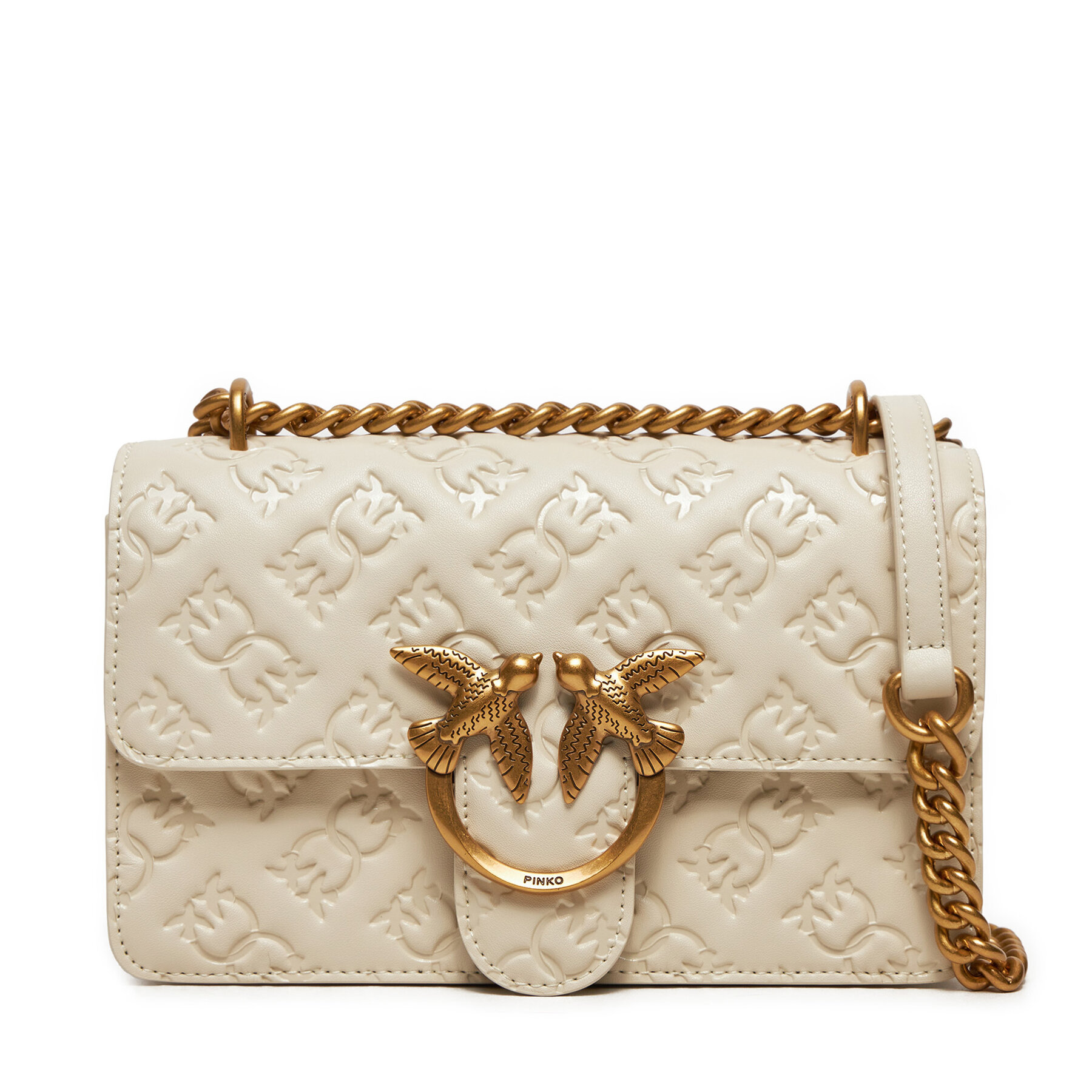 PINKO Τσάντα PINKO Love One Mini Dc AI 24-25 PLTT 100074 A1YB Εκρού