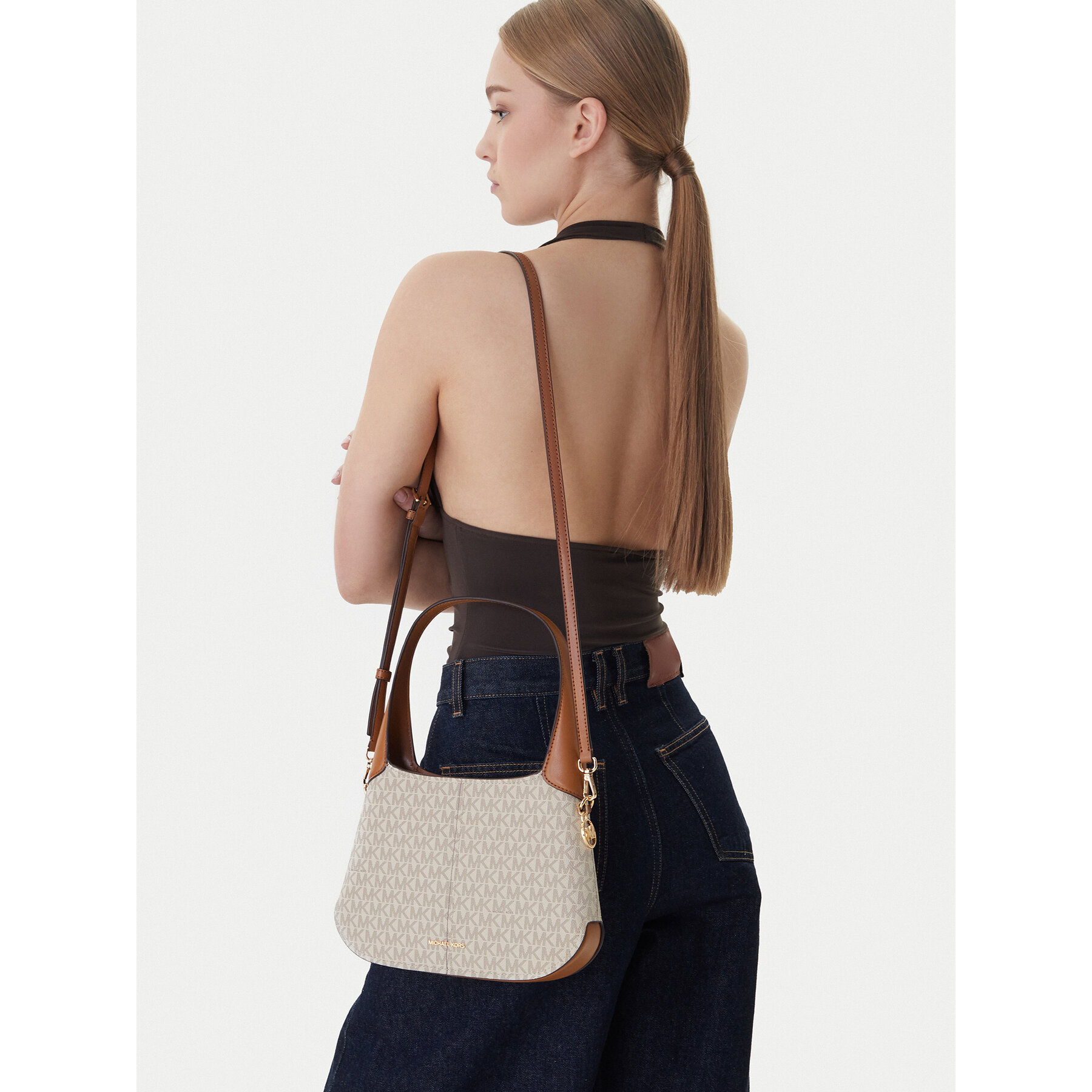 Geantă MICHAEL Michael Kors 30R6G0XL1B Écru