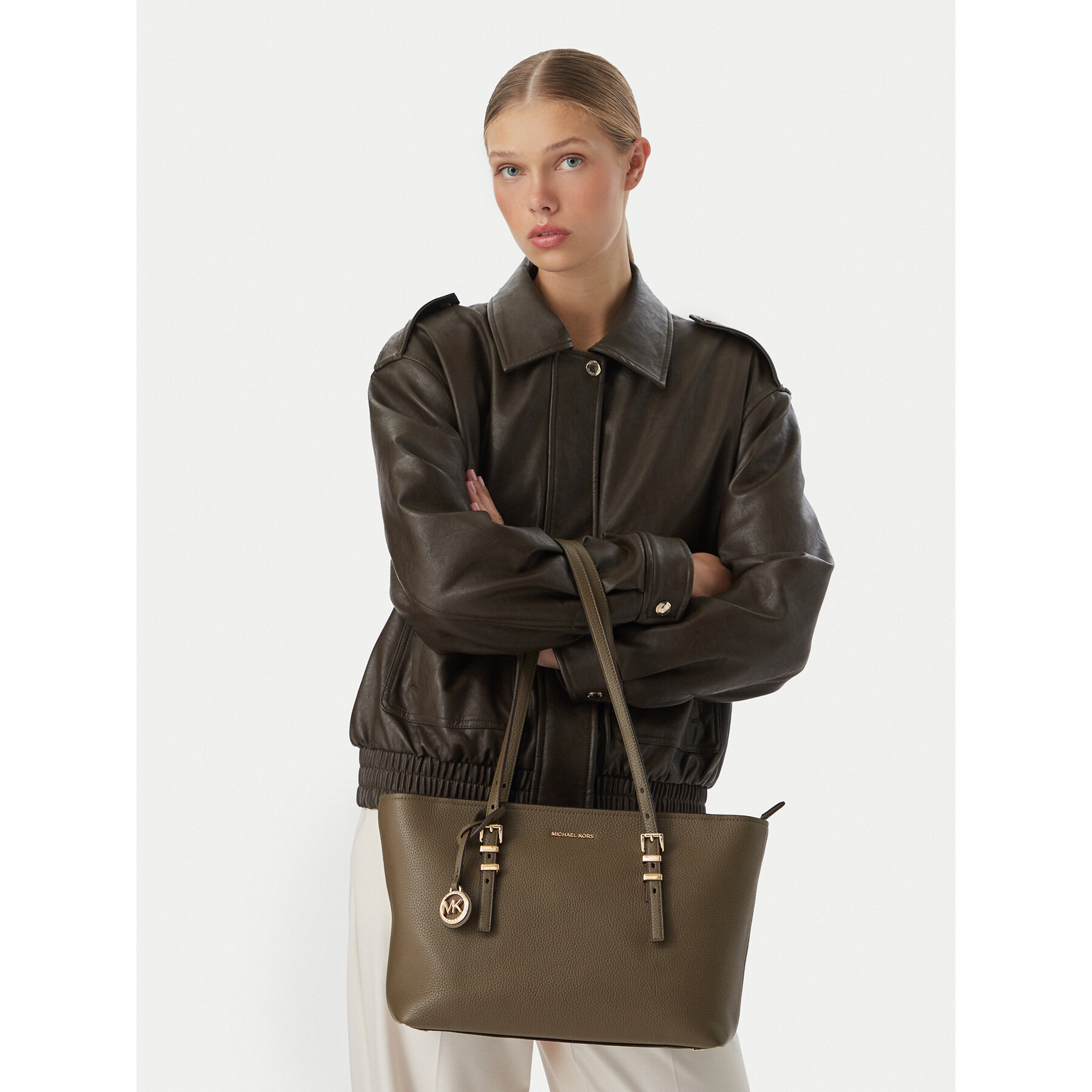 Дамска чанта MICHAEL Michael Kors 30T5GQNT2L Зелен