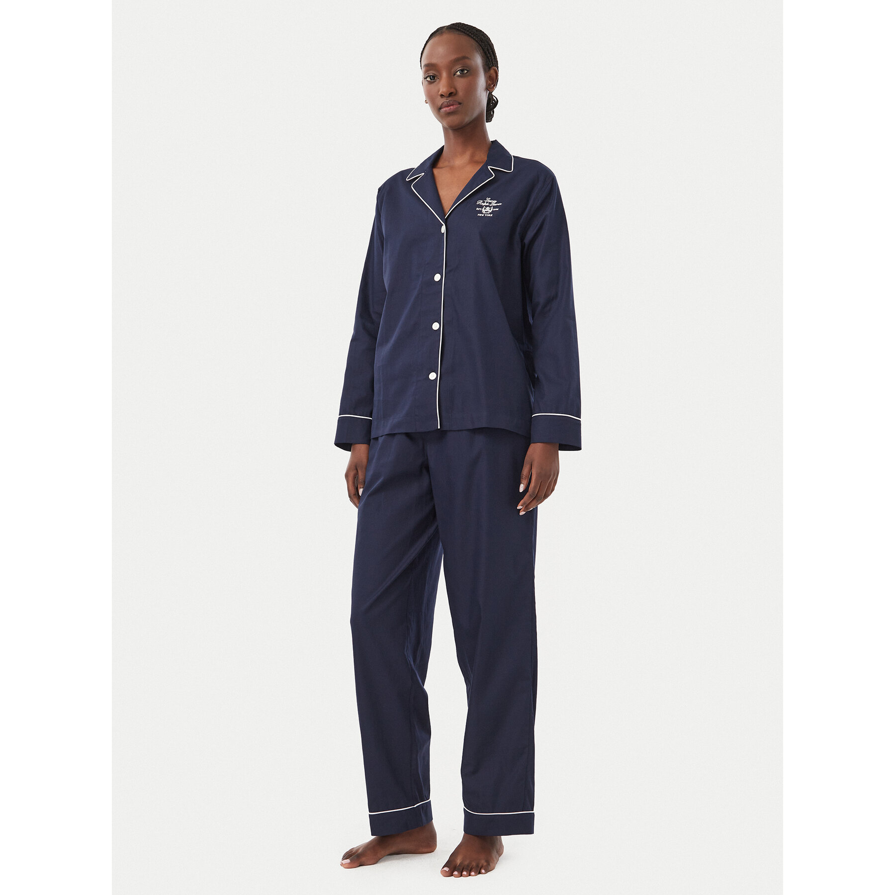 LAUREN RALPH LAUREN Pyjama ILN92545 Dunkelblau Regular Fit