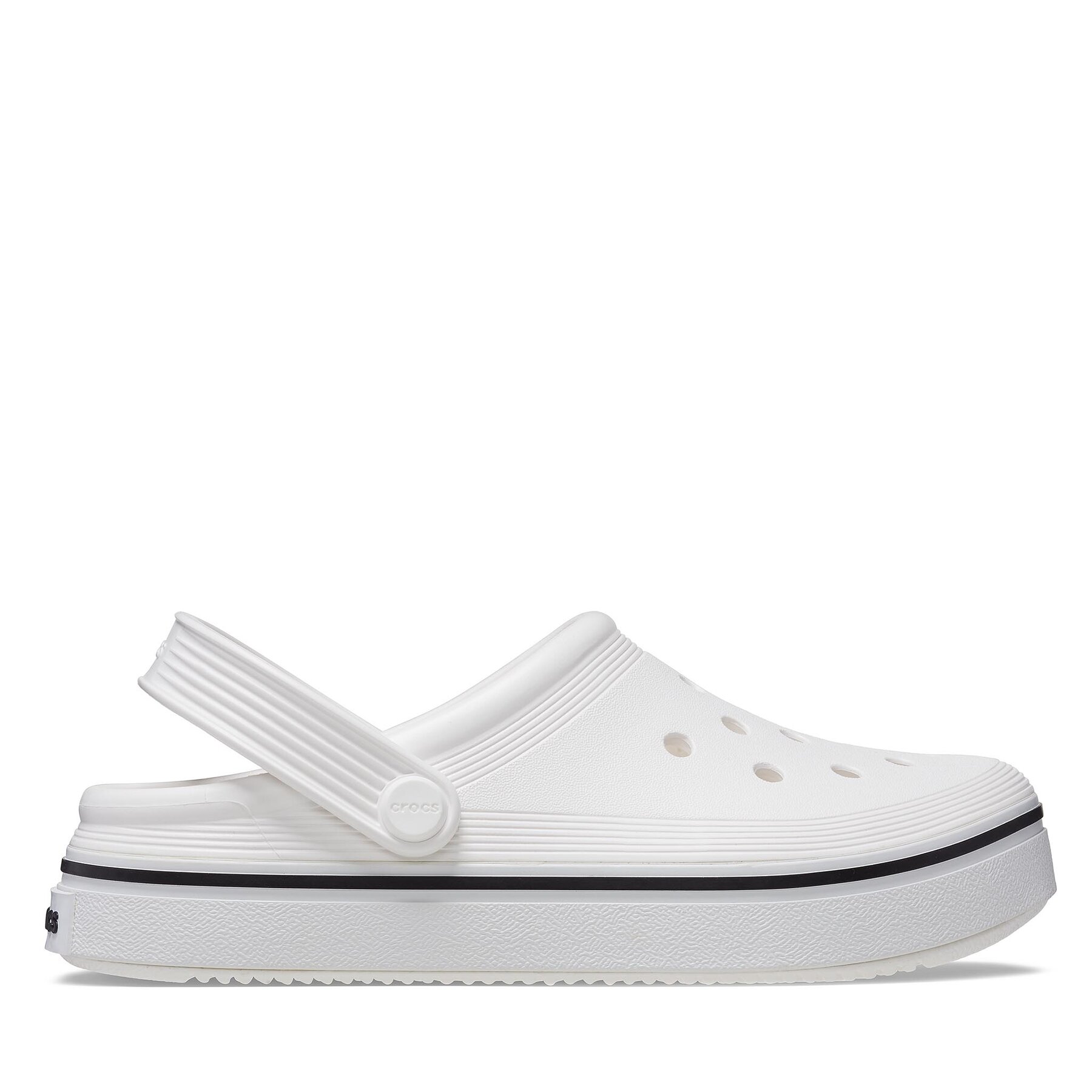 Unisex Šľapky Crocs, Rozmer: 28_29, Biela, Crocs Crocband Clean Clog Kids 208477