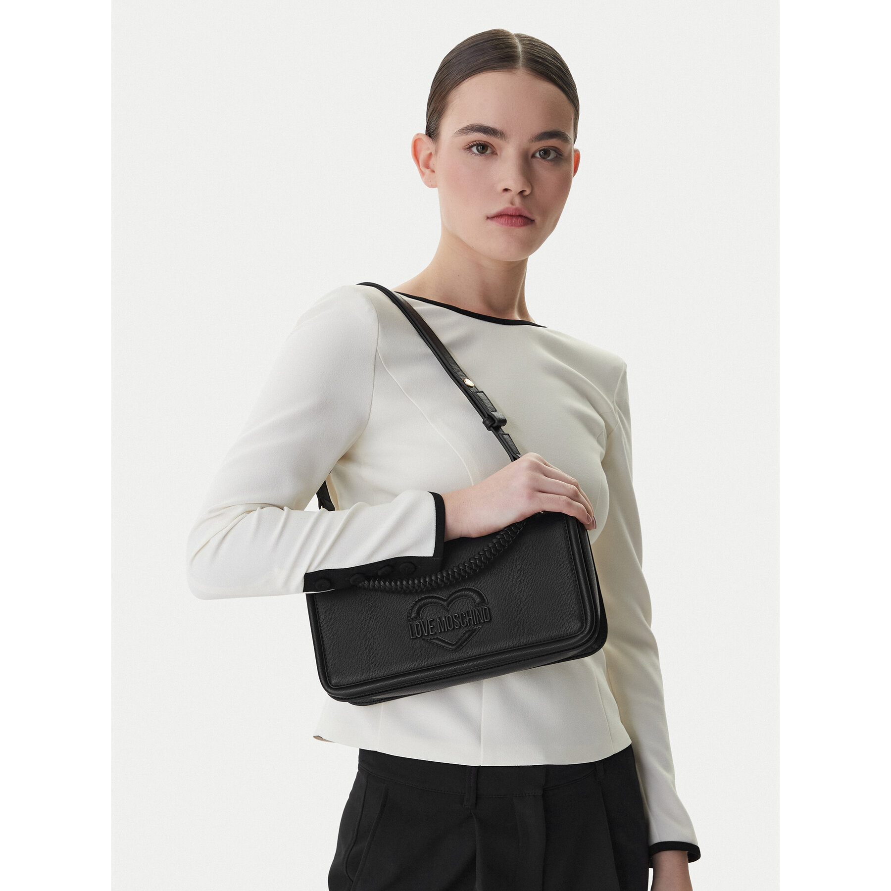 Geantă LOVE MOSCHINO JC4096PP1OLL0000 Negru