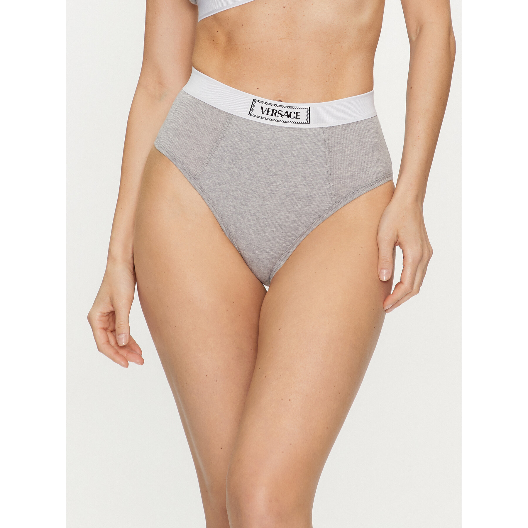 Versace Mutande classiche a vita alta 1013505 Grigio
