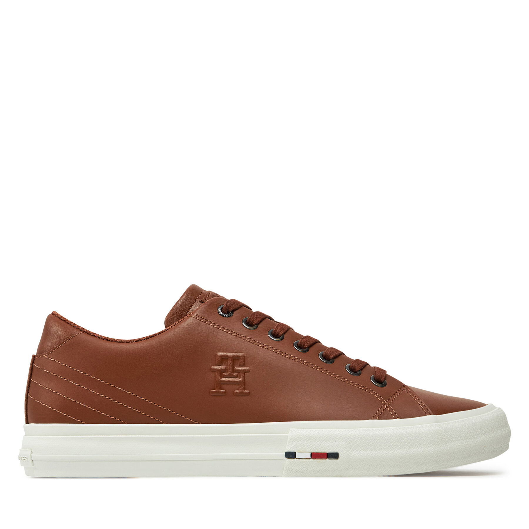 Sneakers Tommy Hilfiger Hi Vulc Street Patch Lth Luxe FM0FM05203 Brun