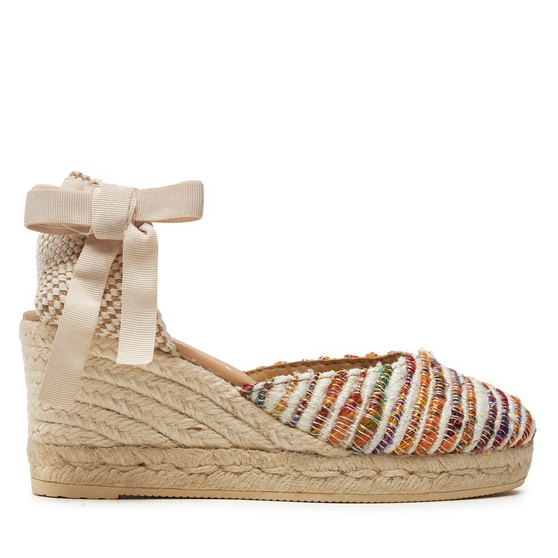 Női Espadrilles Manebi, Méret: 39, Színes, Yucatan Low Wedge Espadrilles G 1.1 WL