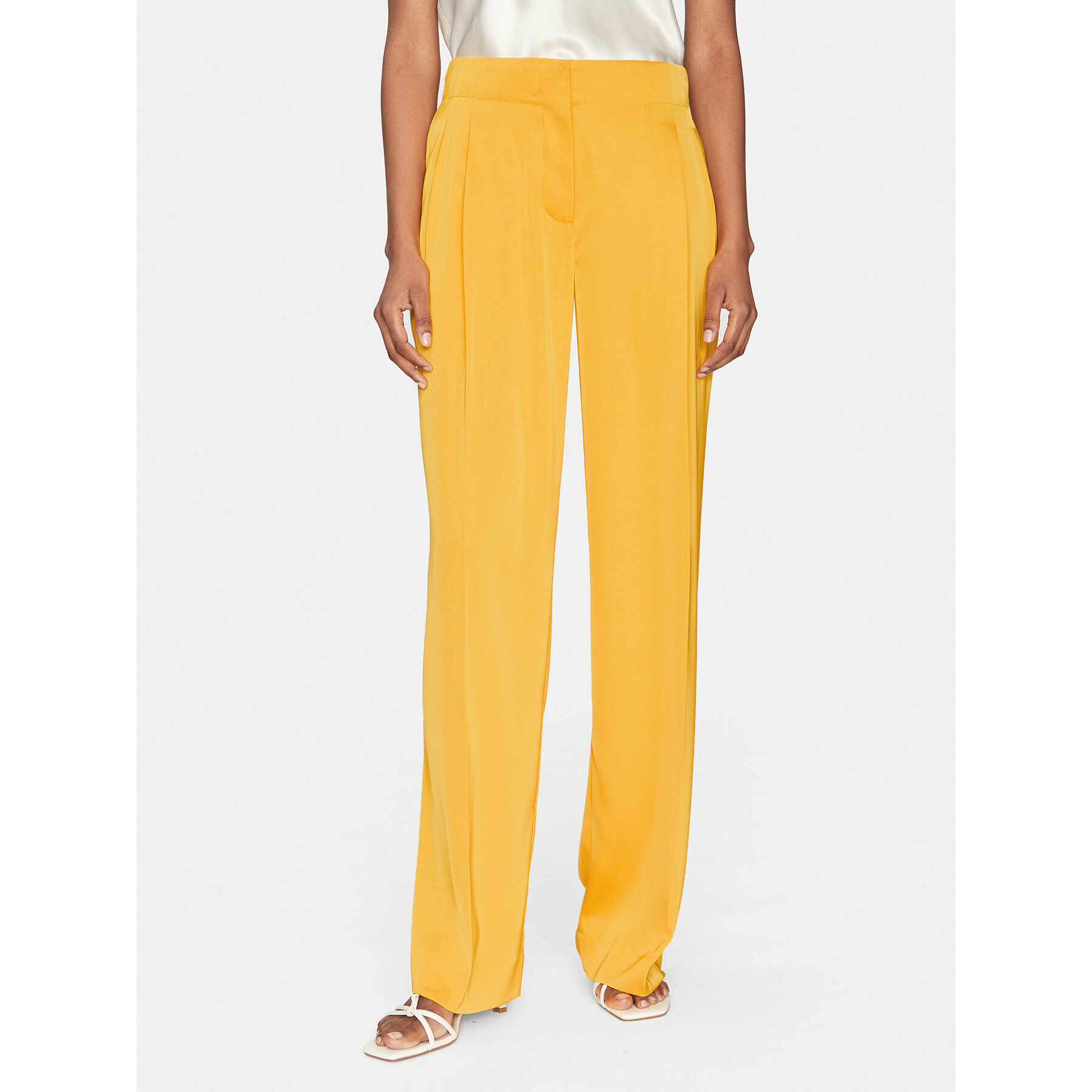 2NDDAY Palazzohose Carter 2252162279 Gelb Wide Leg