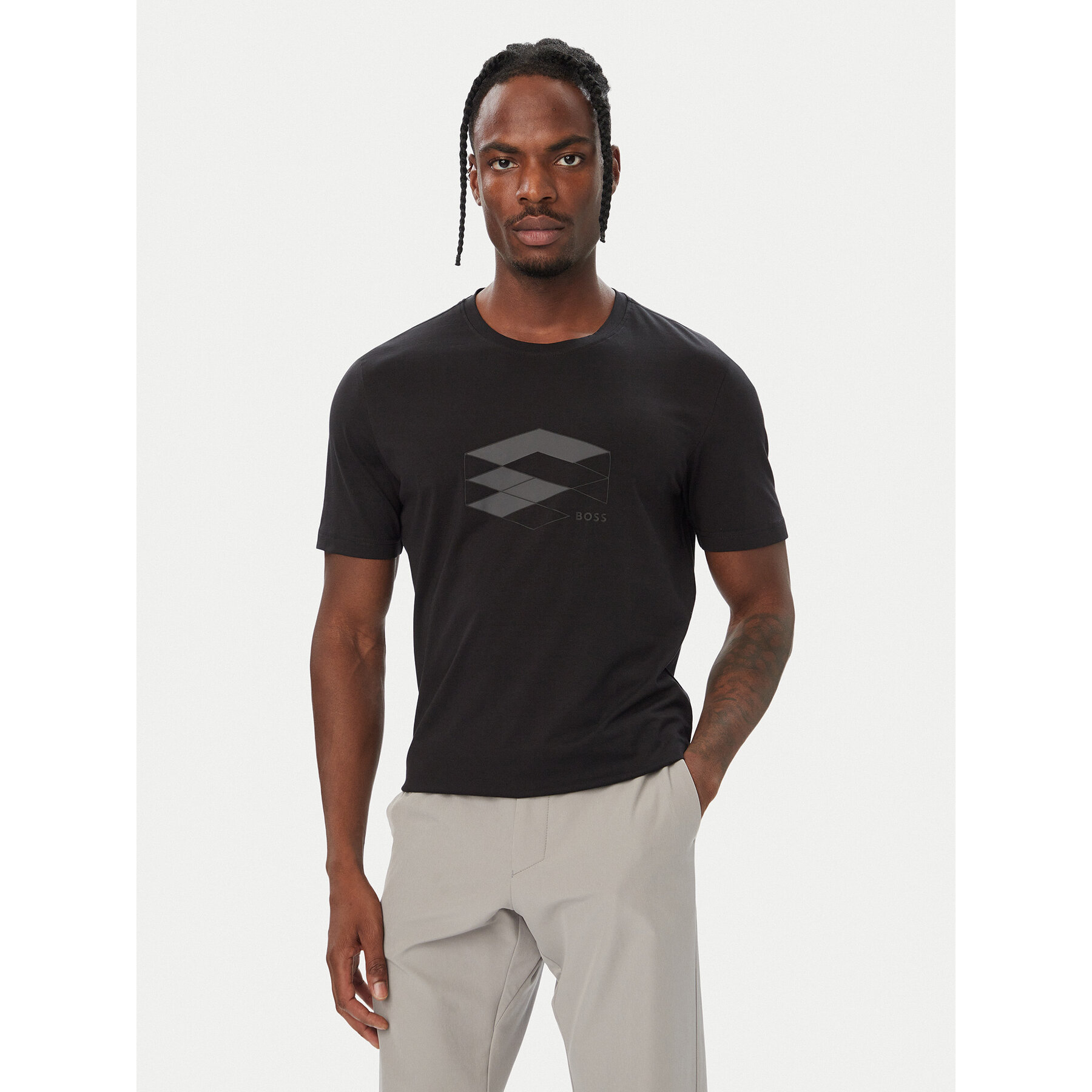 BOSS T-Shirt TS_Network 50579636 Weiß Regular Fit