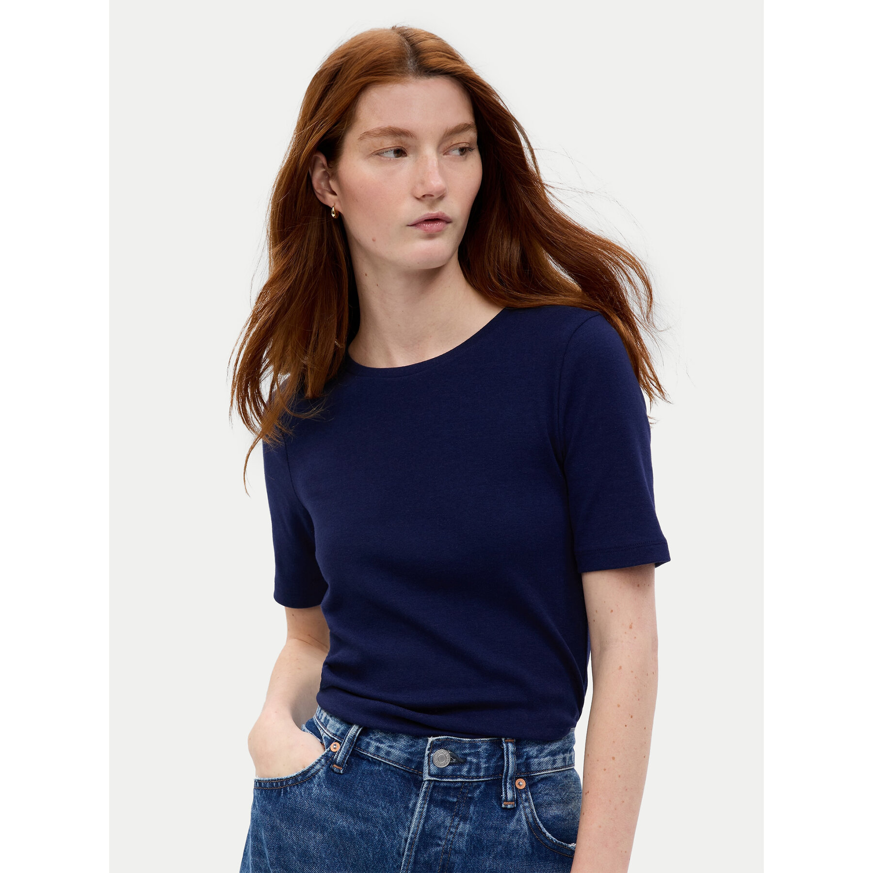 Gap T-shirt 540635-02 Blu scuro Slim Fit