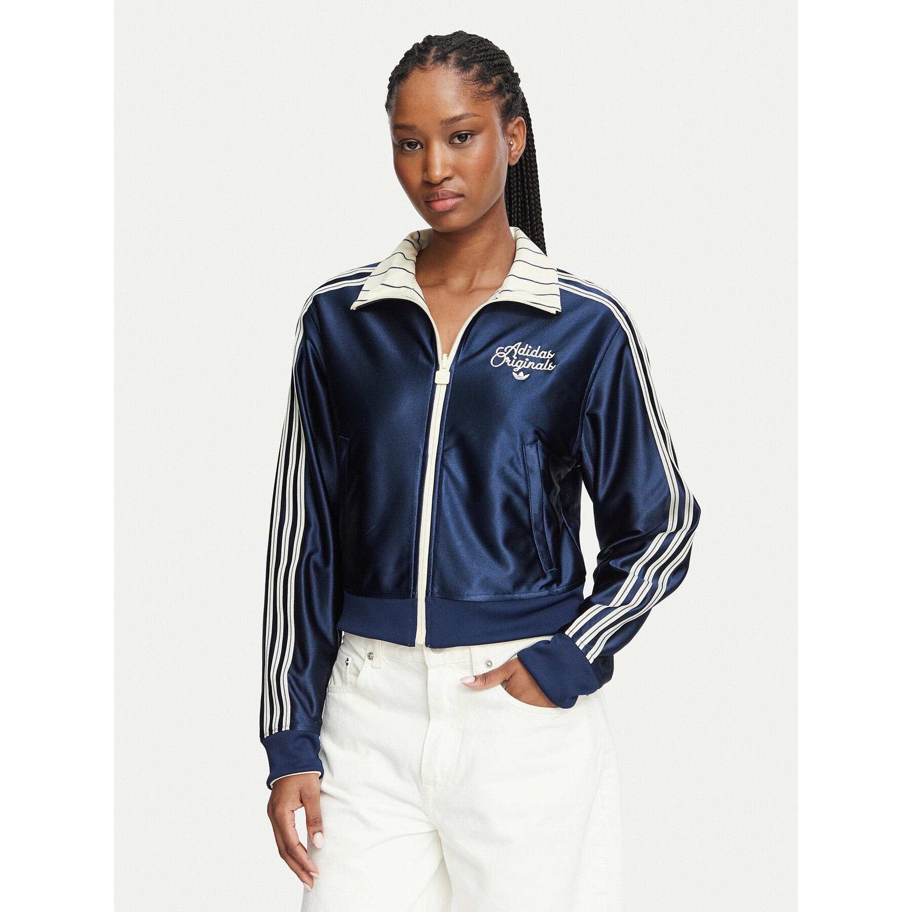 adidas Sweatshirt Reversible Firebird Track Top KR7031 Hellgelb Regular Fit