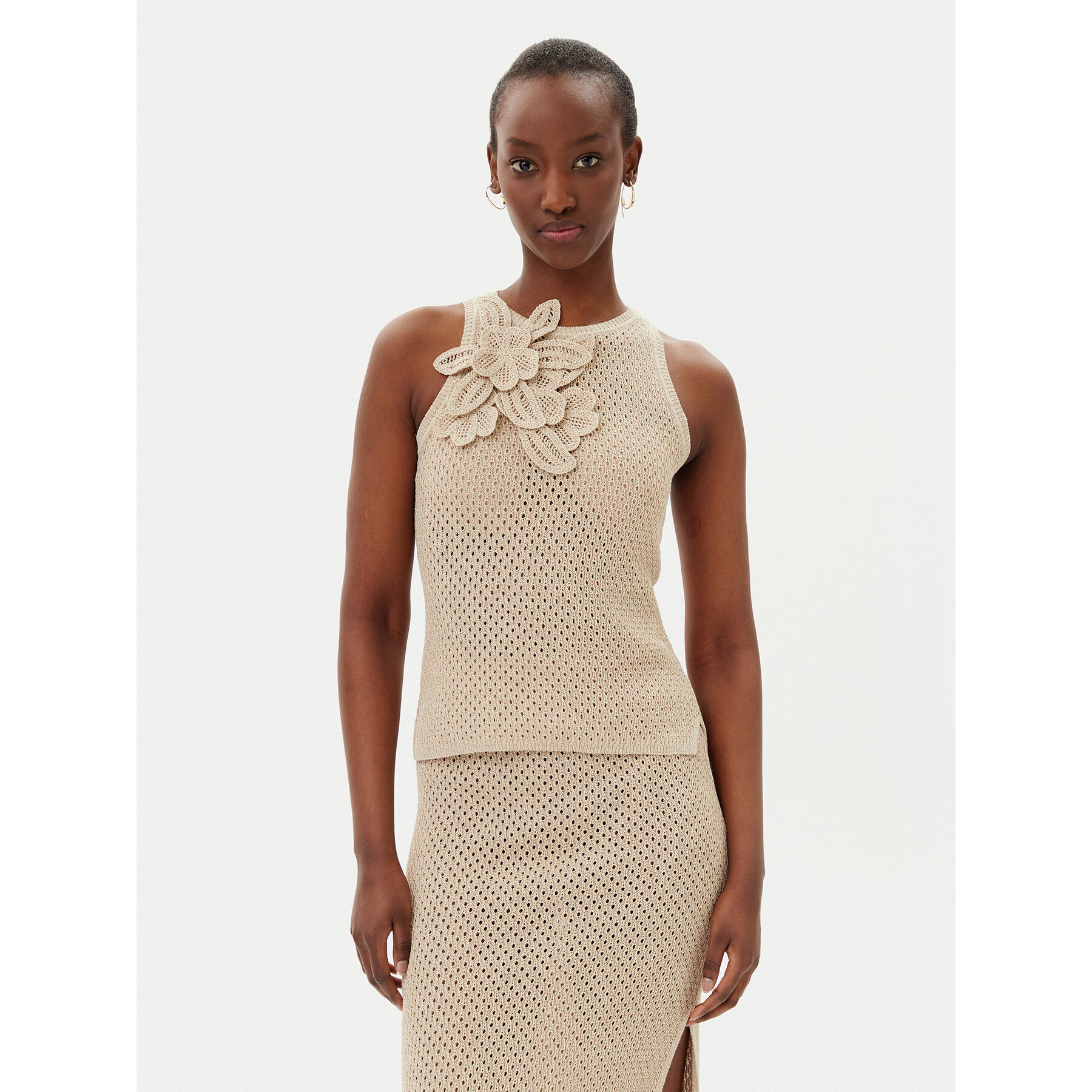 Marella Top Arak1 2513361112 Beige Slim Fit