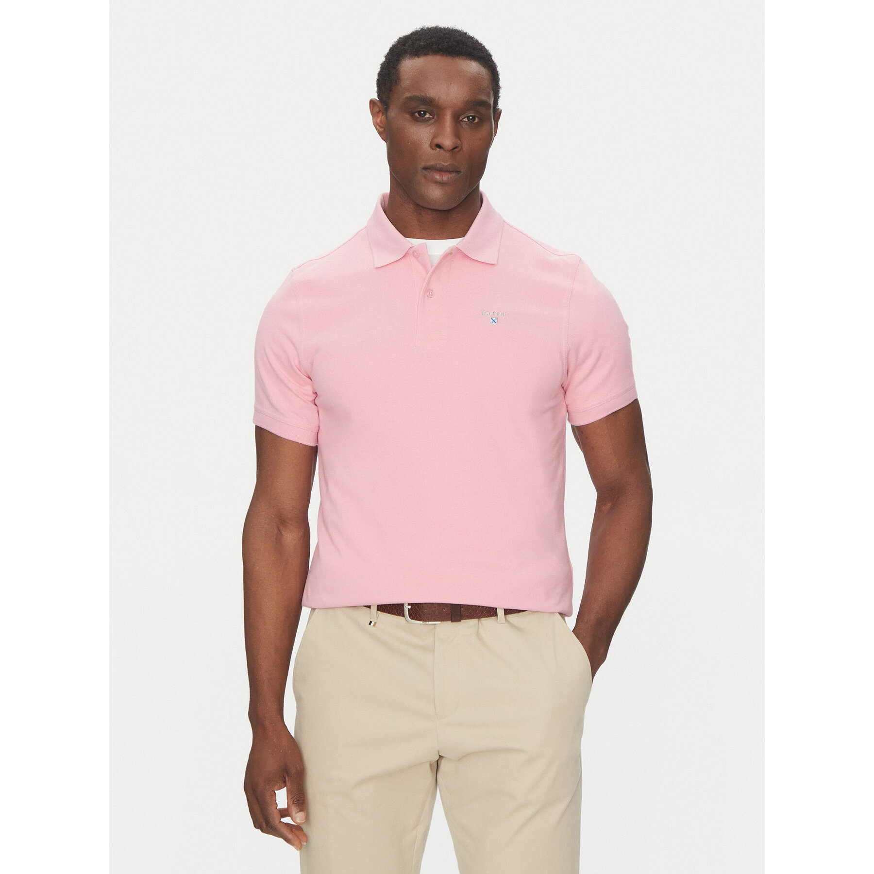 Barbour Pólóing Original Sport MML0358PI51 Rózsaszín Tailored Fit