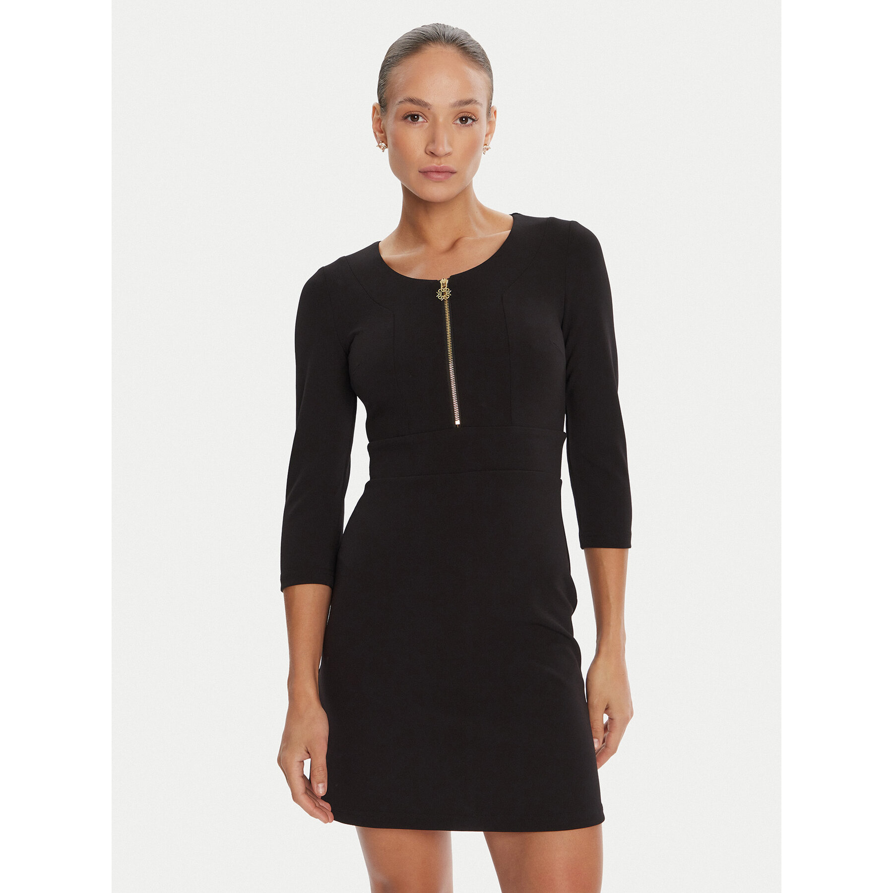 Rinascimento Coctailkleid CFC0125584003 Schwarz Slim Fit