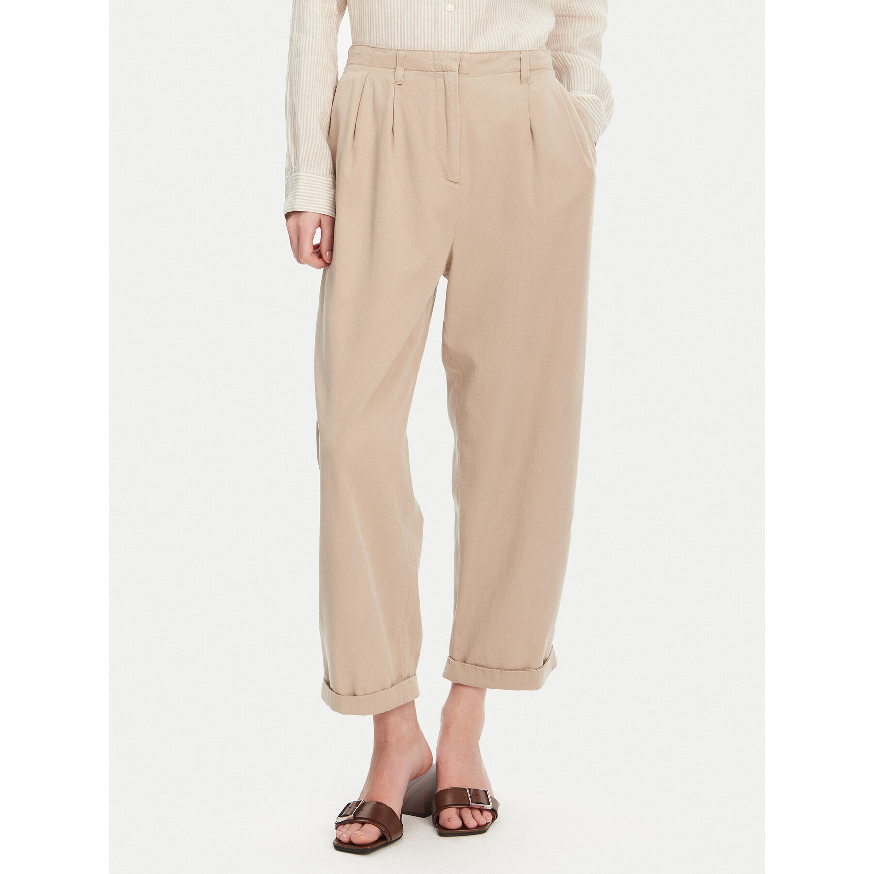 Tommy Hilfiger Stoffhose WW0WW45589 Beige Relaxed Fit