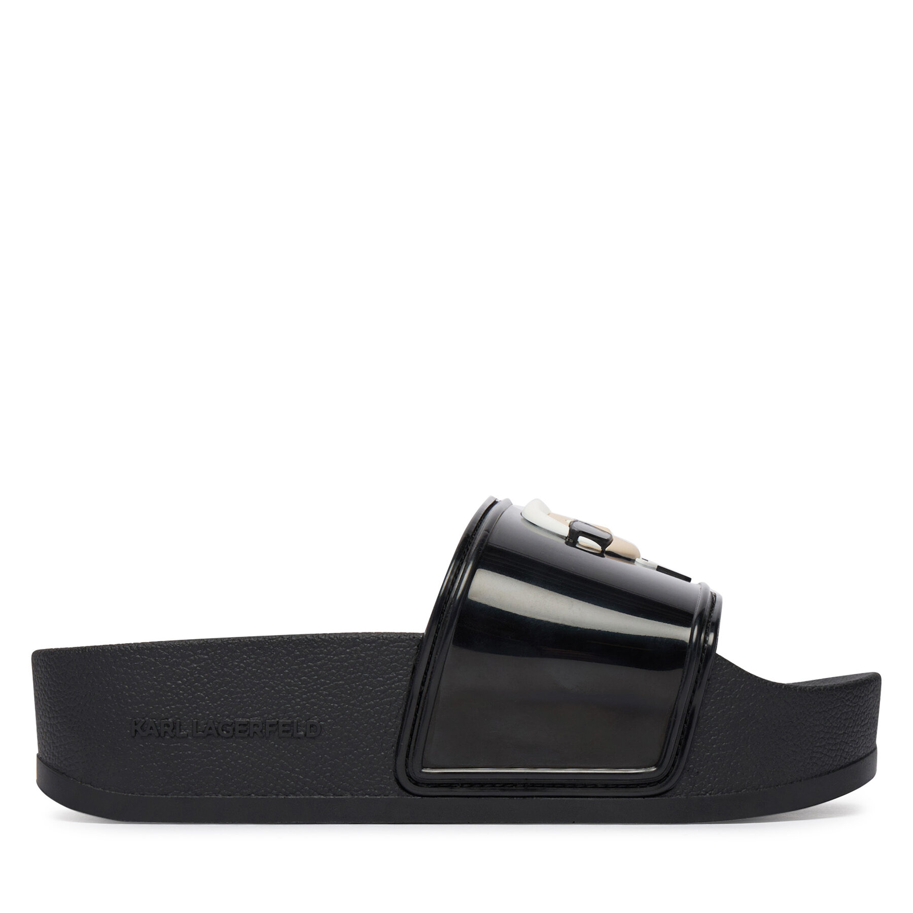 Šľapky KARL LAGERFELD Kondo Maxi II KL80805C Čierna