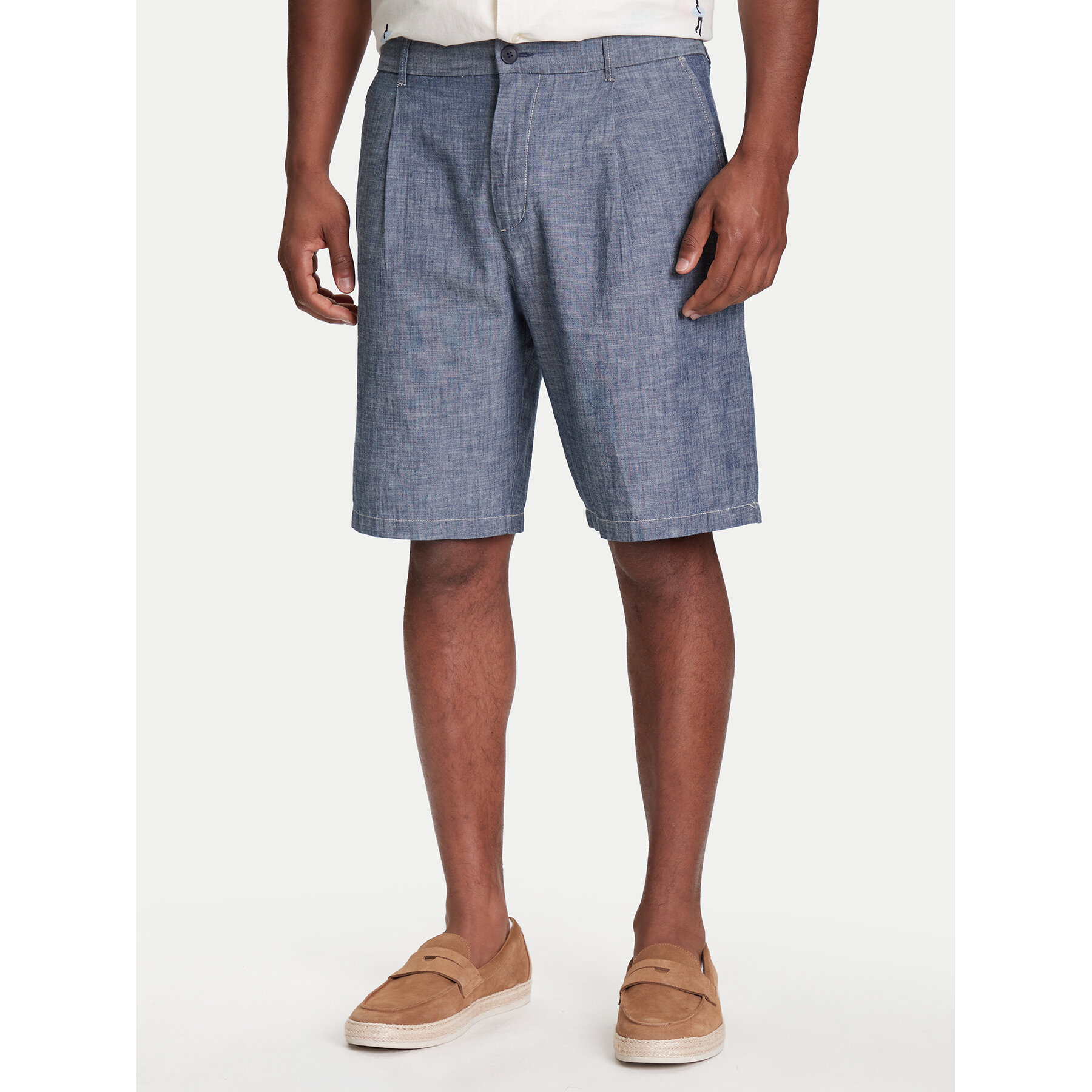 United Colors Of Benetton Stoffshorts 4XGBU9015 Blau Regular Fit