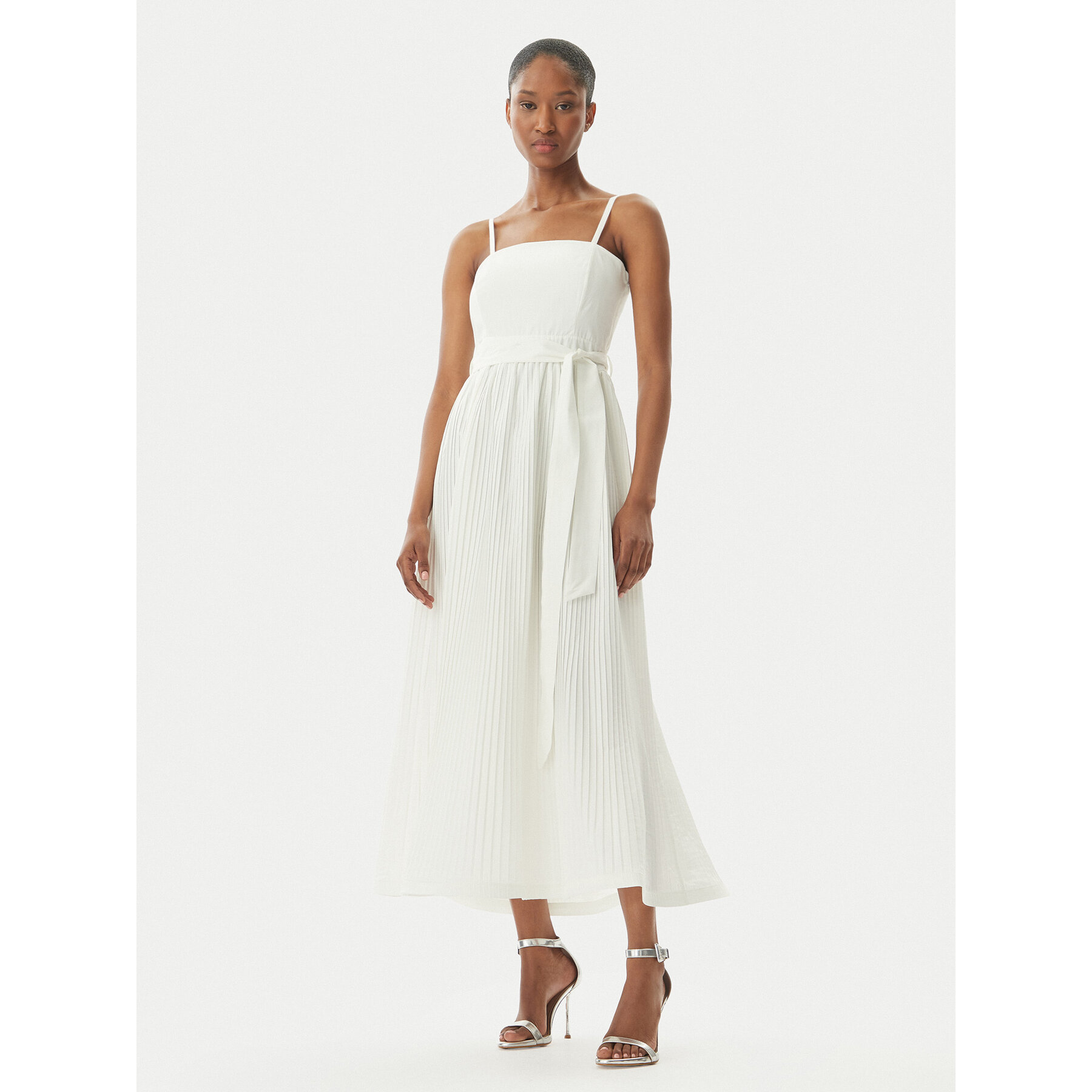 Rinascimento Coctailkleid CFC0124473003 Weiß Regular Fit