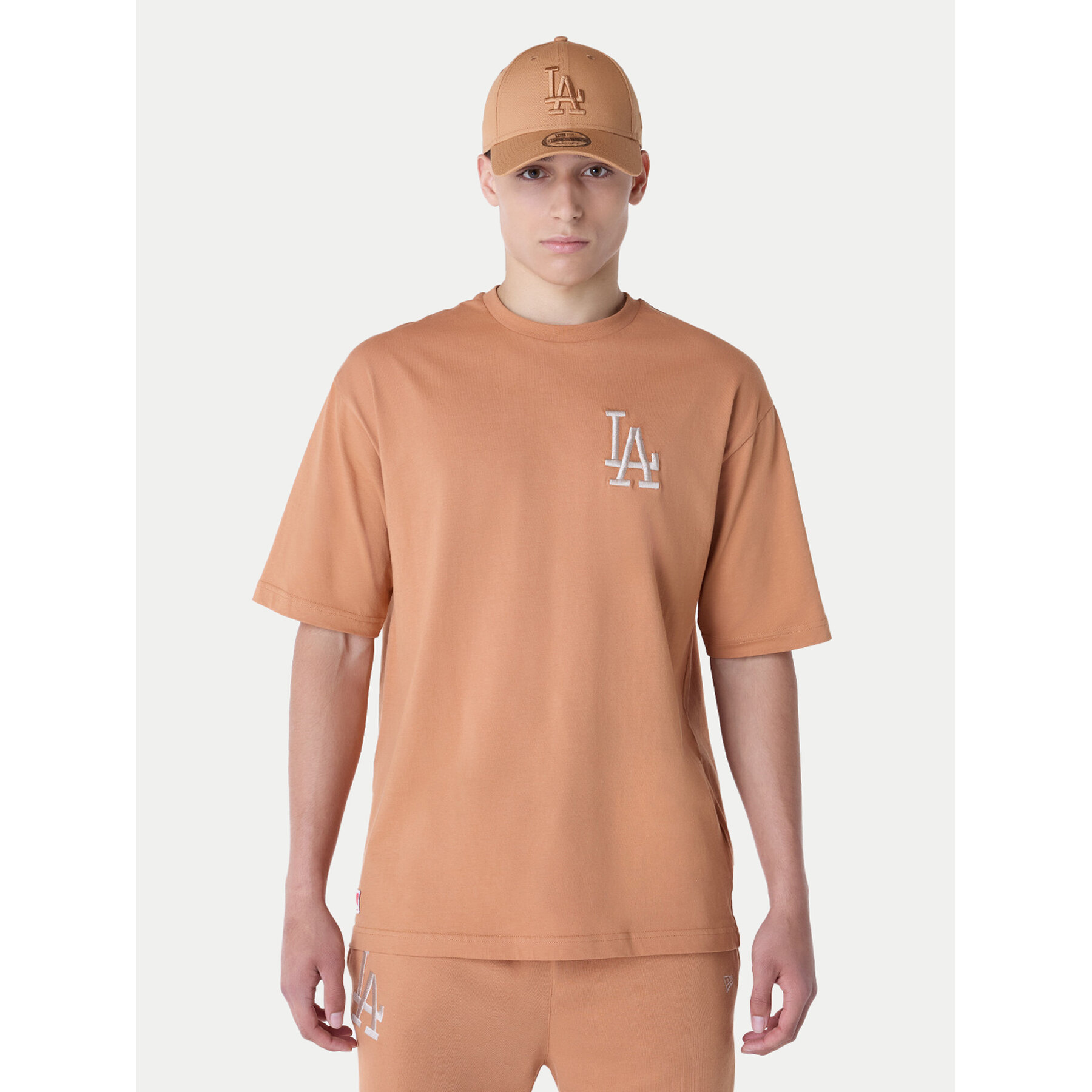 New Era T-Shirt La Dodgers Mlb League Essential 60596179 Orange Regular Fit
