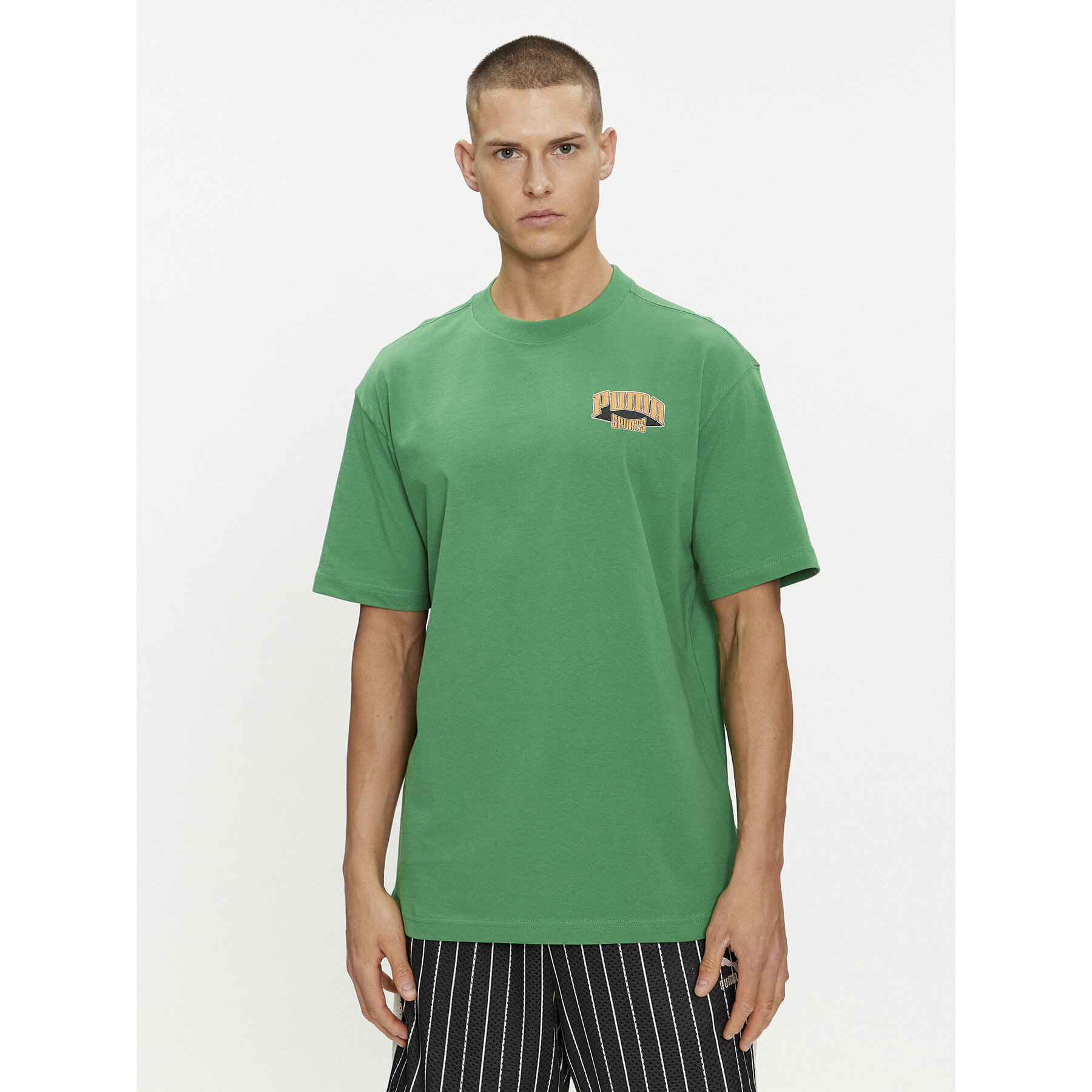 Puma T-Shirt For The Fanbase Graphic 624395 Πράσινο Relaxed Fit