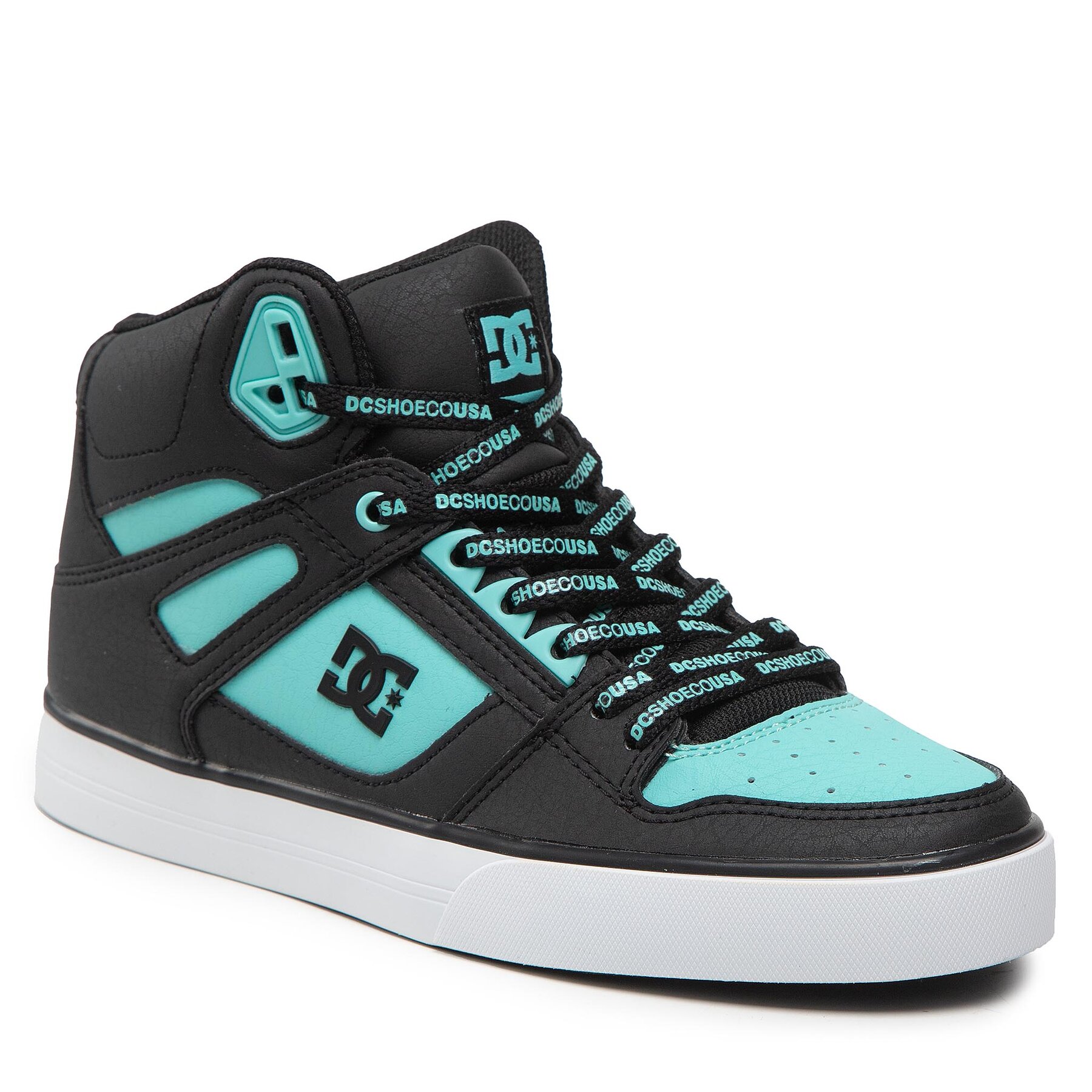 Sneakers DC Pure High-Top Wc Se Sn ADYS400093 Black/Blue Atoll(B12) ADYS400093 imagine 2022 reducere